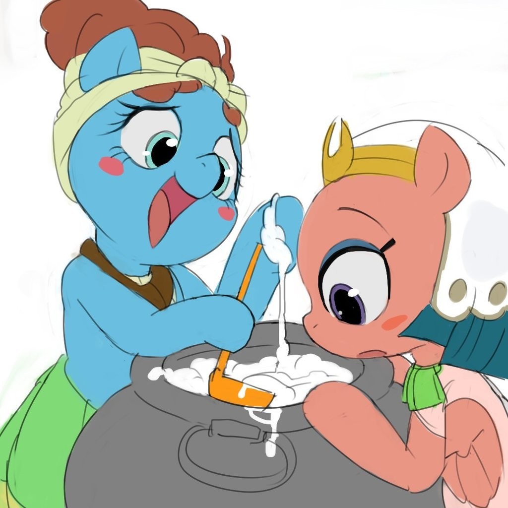 Готовим манную кашу - My Little Pony, PonyArt, Somnambula, Meadowbrook