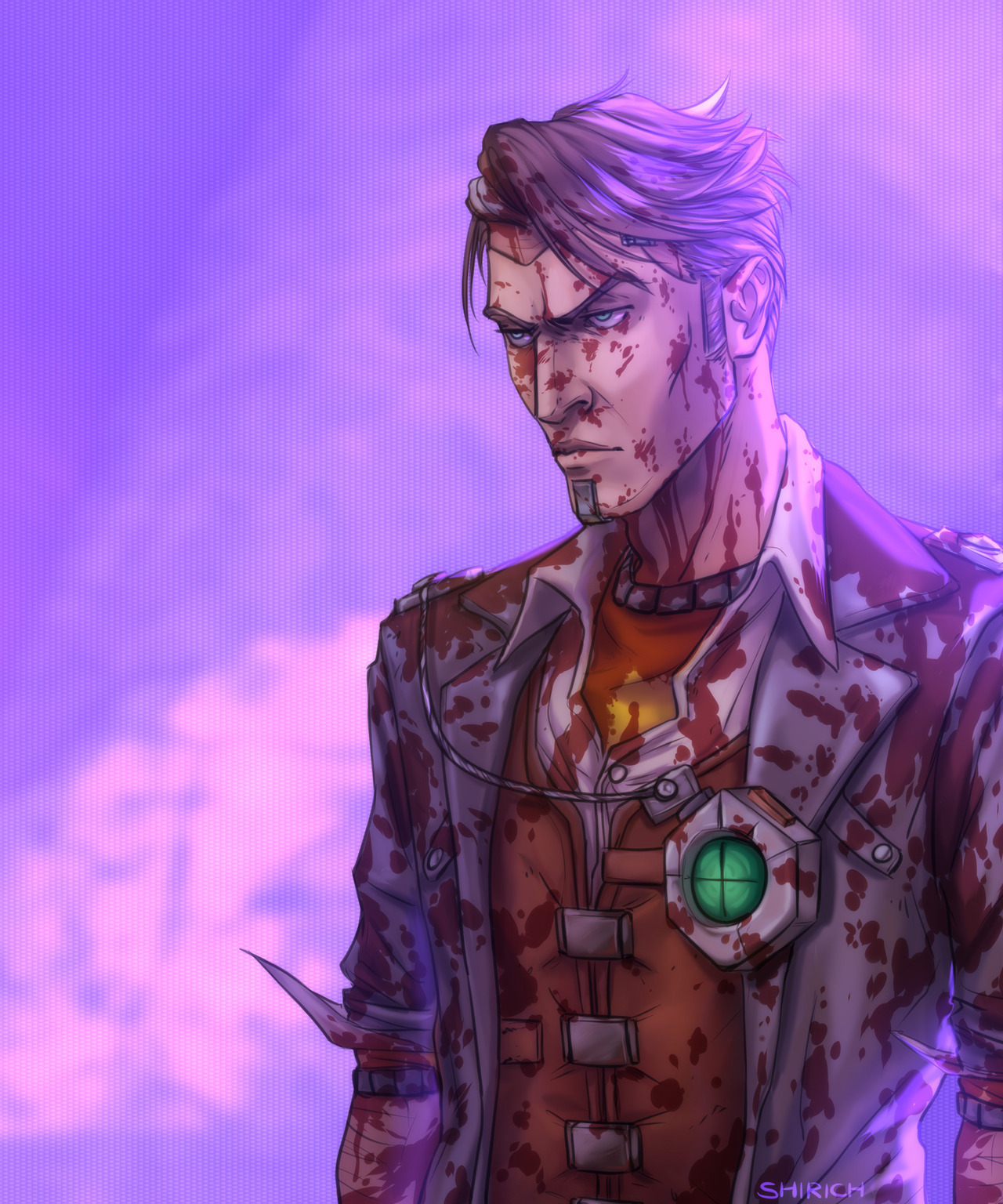 Все вокруг бандиты и головорезы, а я герой - Borderlands 2, Арт, Handsome Jack, Shirich