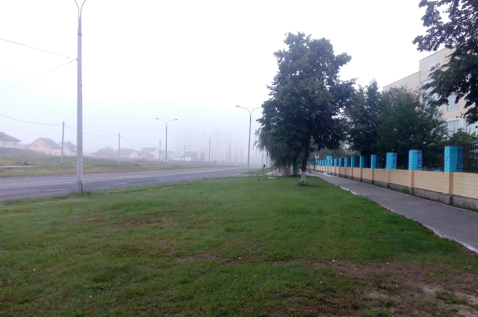 My dear city... - My, Mozyr, Morning, Fog, Silence, No people, Republic of Belarus, Longpost