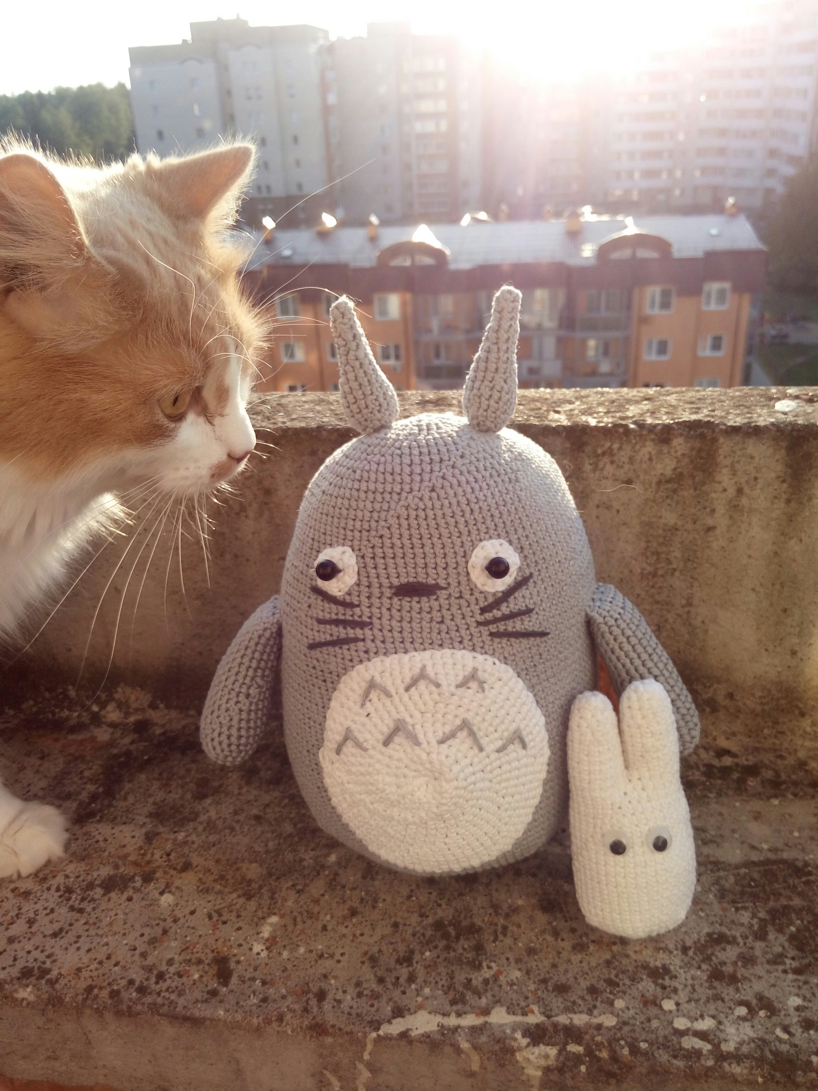 Amigurumi. Or my new job. - My, Longpost, Amigurumi, Hobby, , Rabbit, Totoro, cat