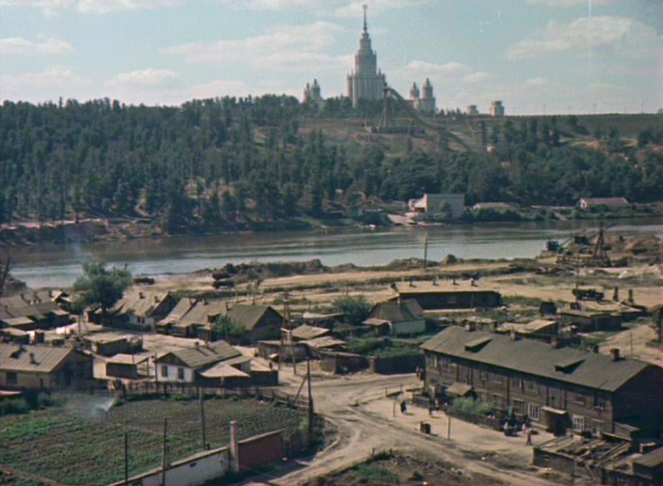 Москва. Лужники. 1956 год - Лужники, Москва, Старое фото