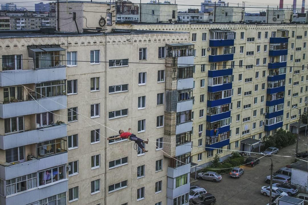 Урбант-хай, часть#2. - Моё, Slackline, Слэклайн, Highline, Уфа, Экстрим, Хайп, Длиннопост