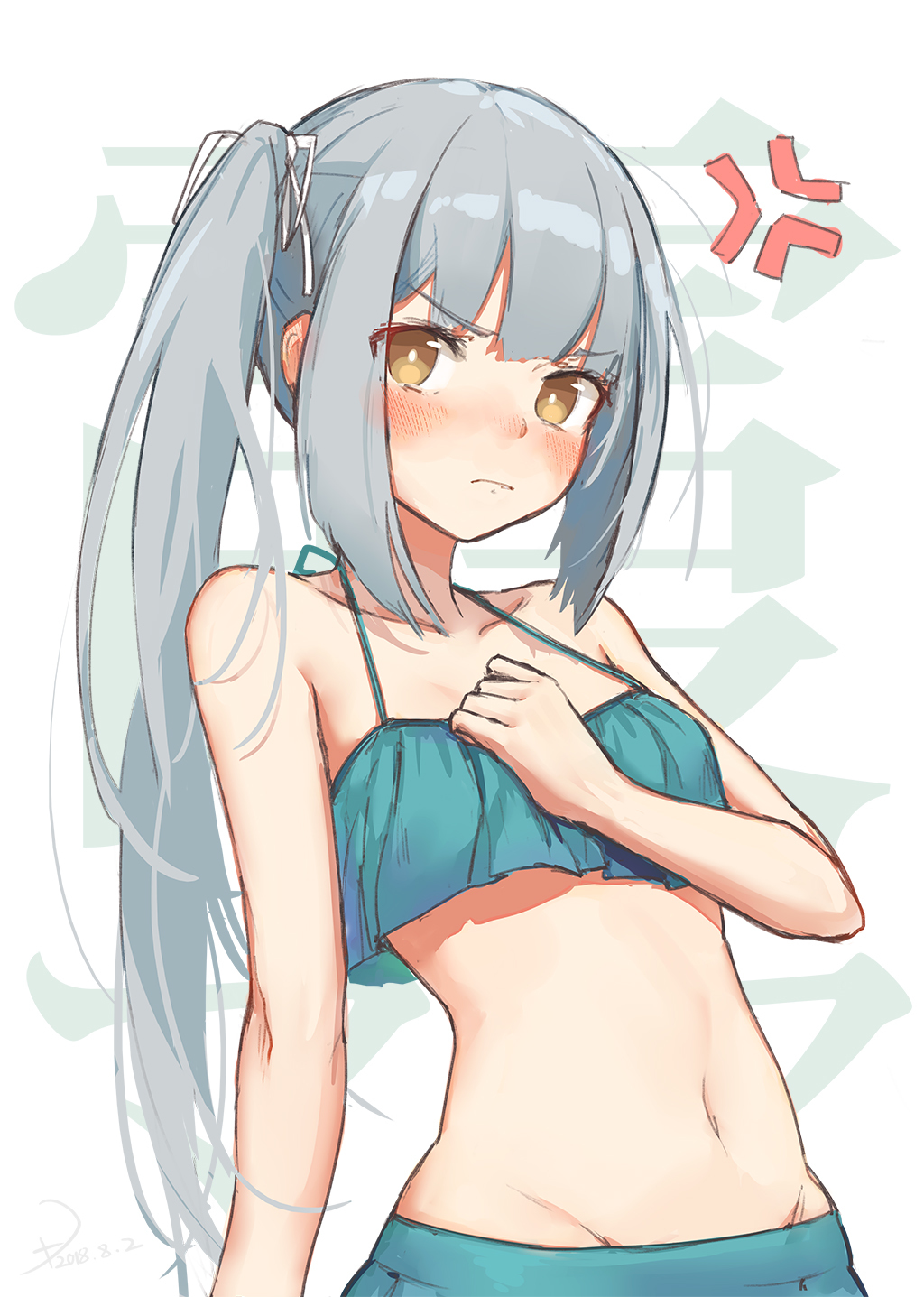 Kasumi - Kantai collection, Kasumi, Anime, Anime art, Swimsuit, Kasumi (Kantai Collection)