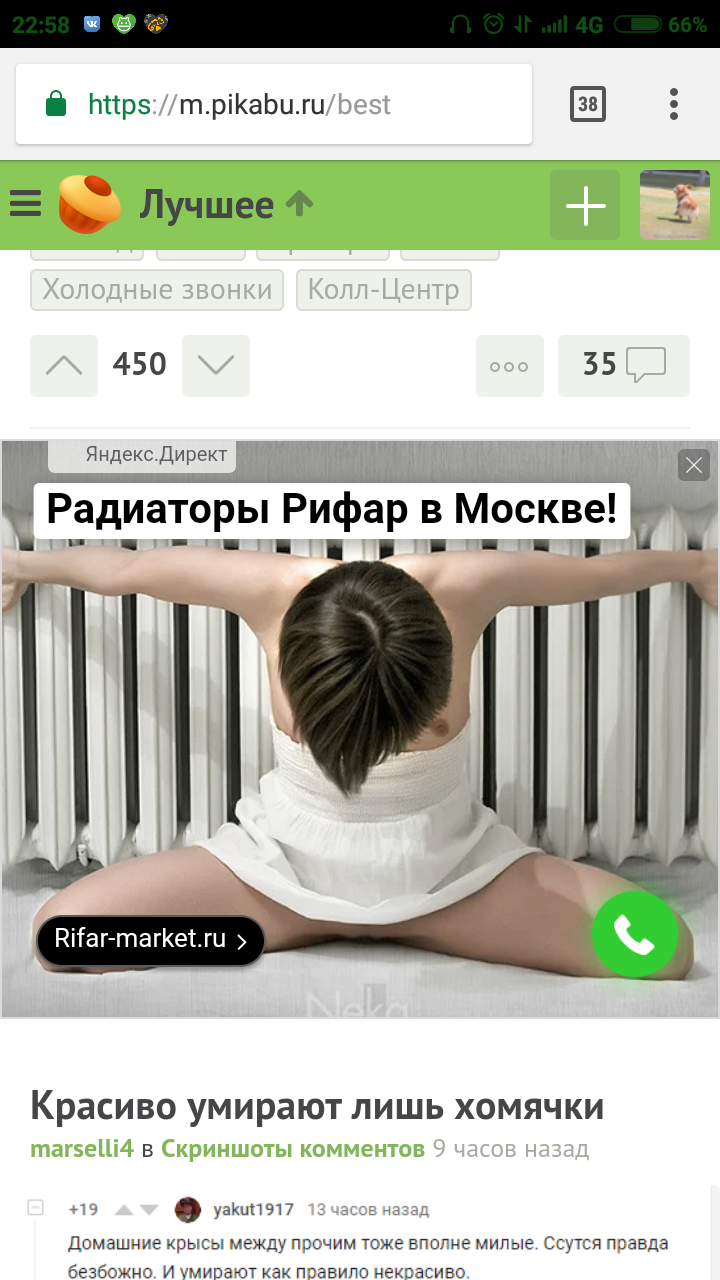 Yandex. Direct, where is the strawberry?? - NSFW, Advertising, Yandex Direct, Strawberry, Radiator