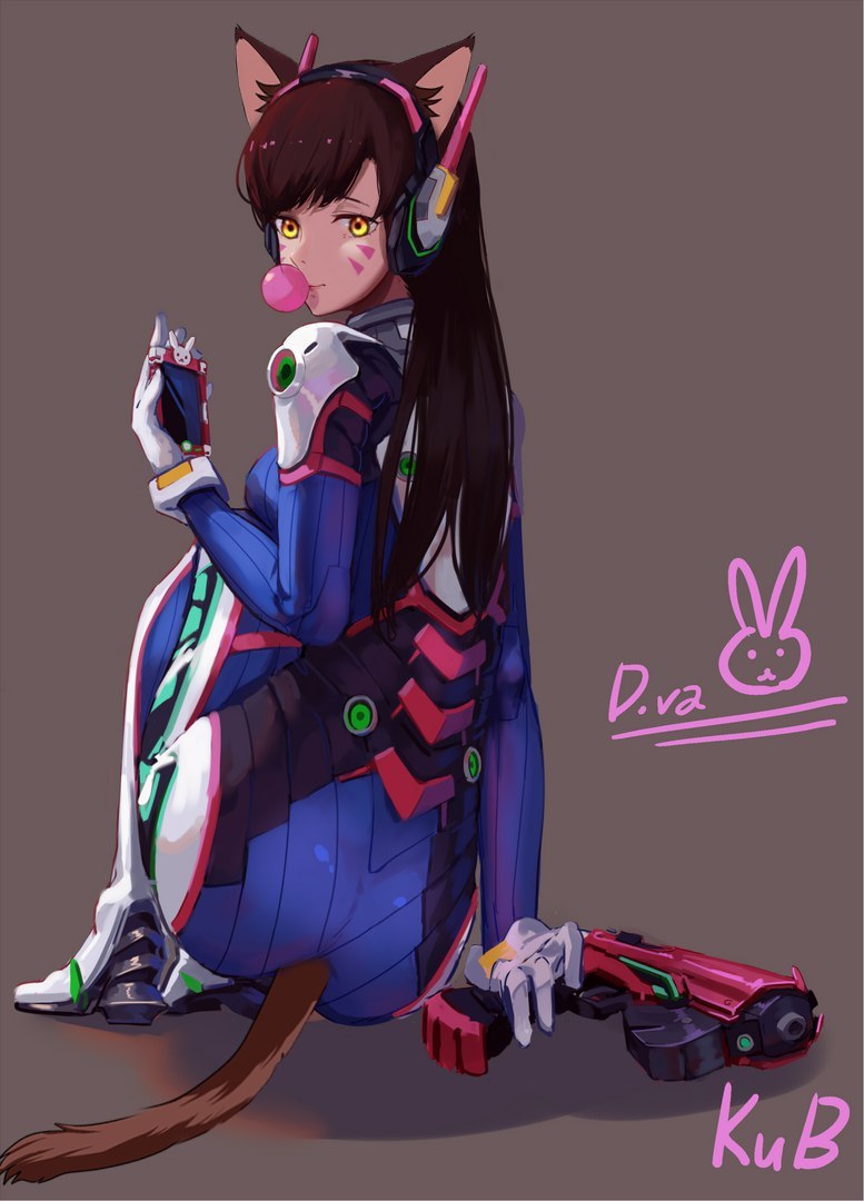 When you're part-time at Overwatch... - Endless summer, Crossover, Overwatch, Dva, Julia, Yuvao-Tian