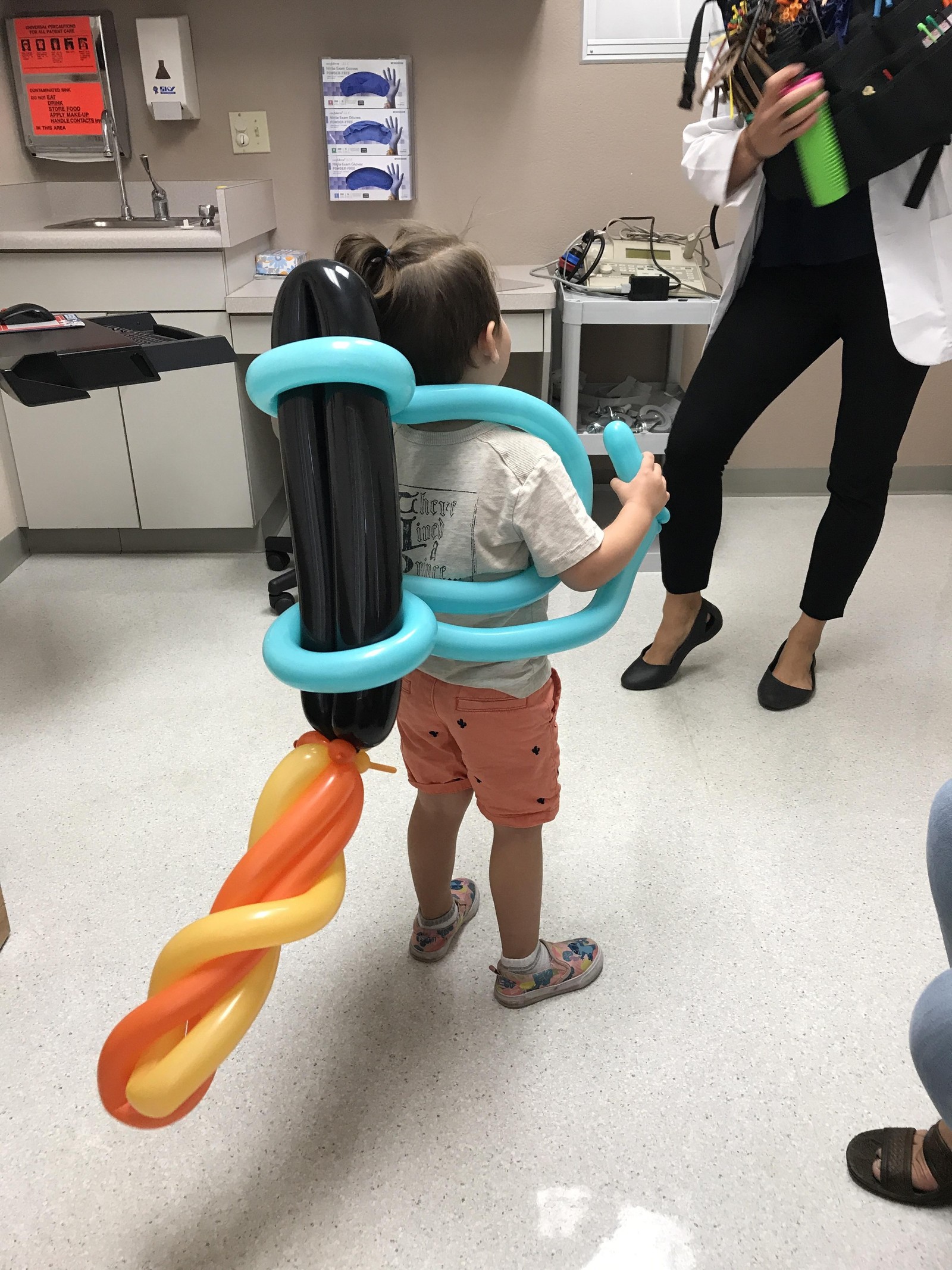 My son's pediatrician made him a jetpack. - The photo, Children