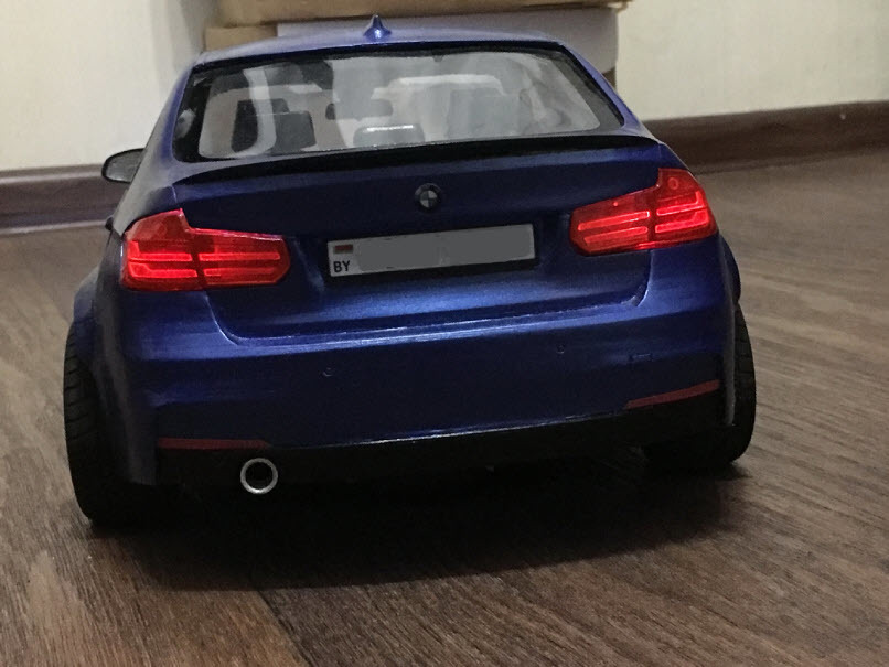 Делаем кузов BMW 3 (f30) m sport (м пакет) c пакетом m performance для RC модели с масштабом 1/10 при помощи 3d печати. Часть 8 - Моё, 3D печать, Rc, BMW, Estoril Blue, BMW 3 F30 м пакет, M performance, 3D принтер, Длиннопост, Радиоуправляемые модели