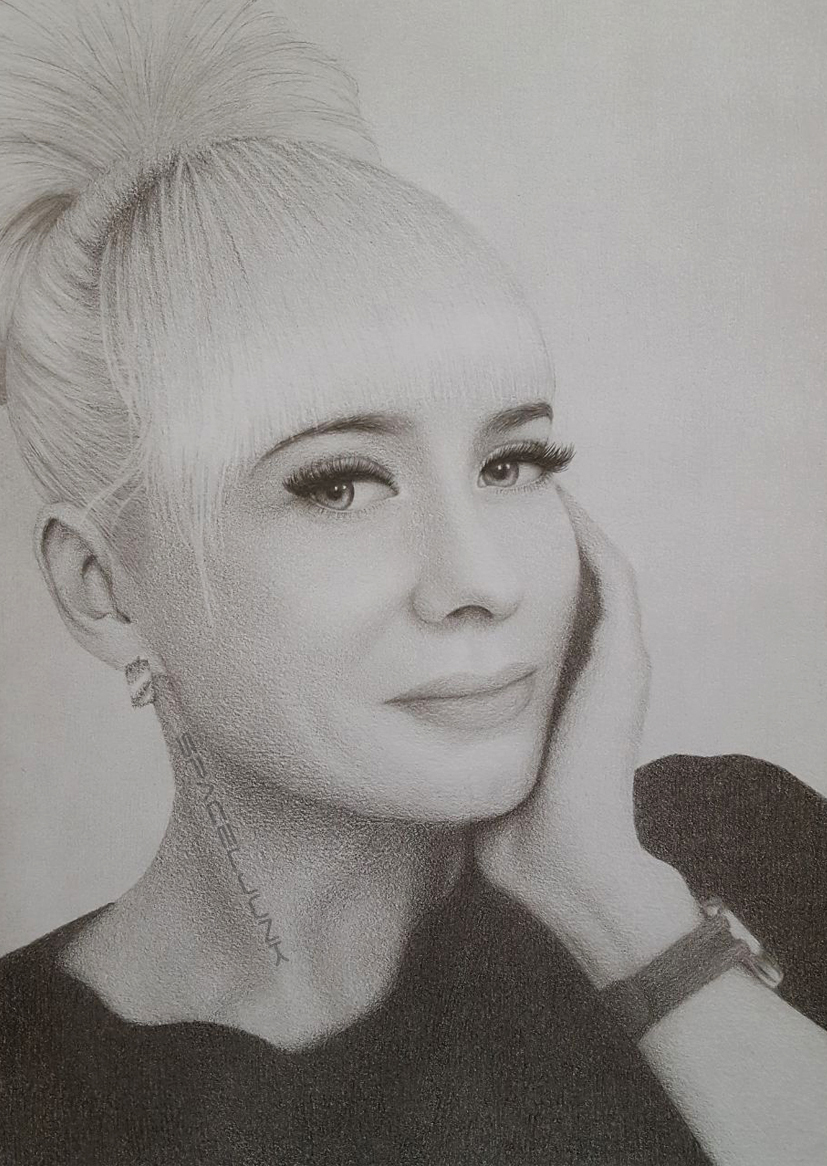 Portrait - My, Portrait, Drawing, Art, Pencil drawing, Graphics, Pencil, Female, Women