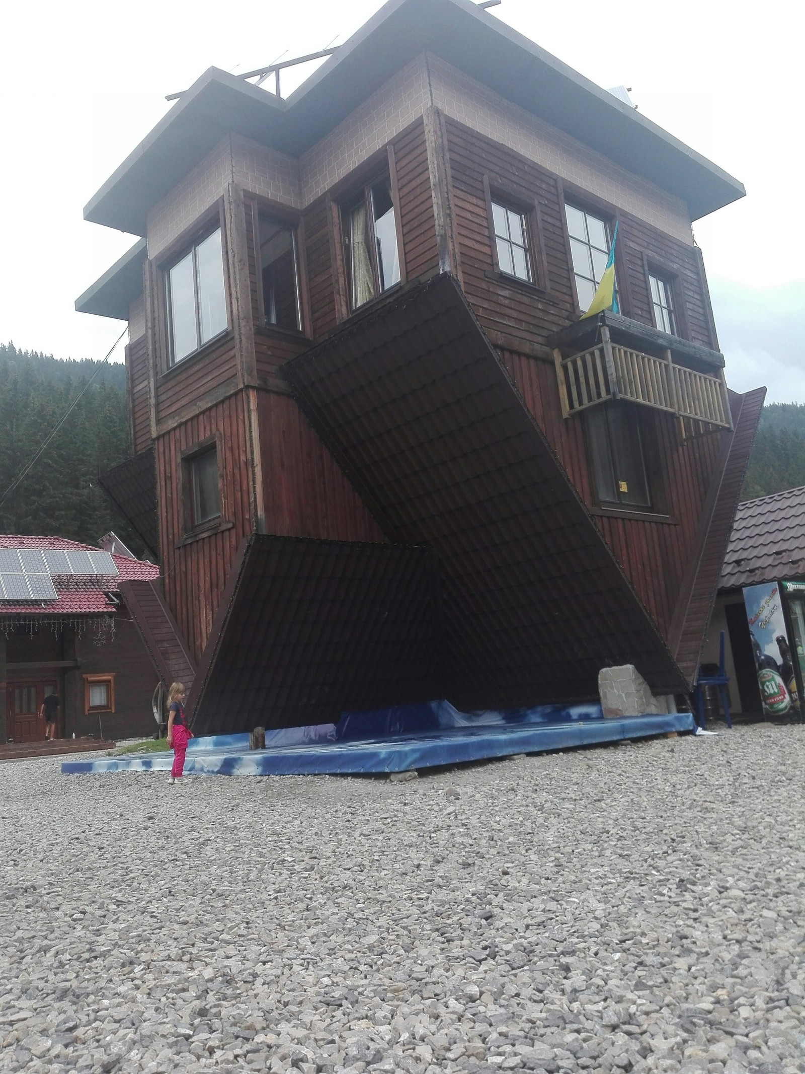 upside down house - My, Carpathians, House, Architecture, Changeling