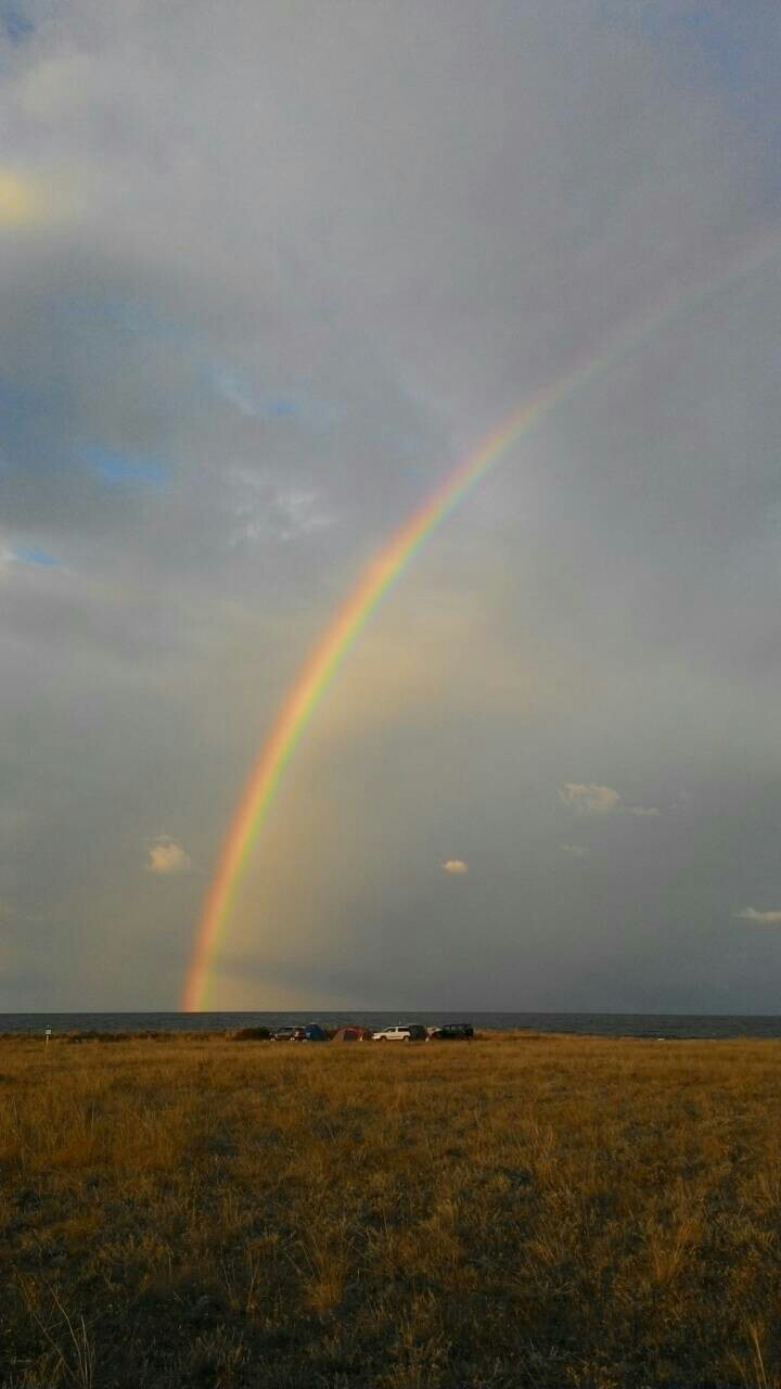 Tarkhankut - My, Crimea, Rainbow, Sunset, Tarkhankut, Longpost