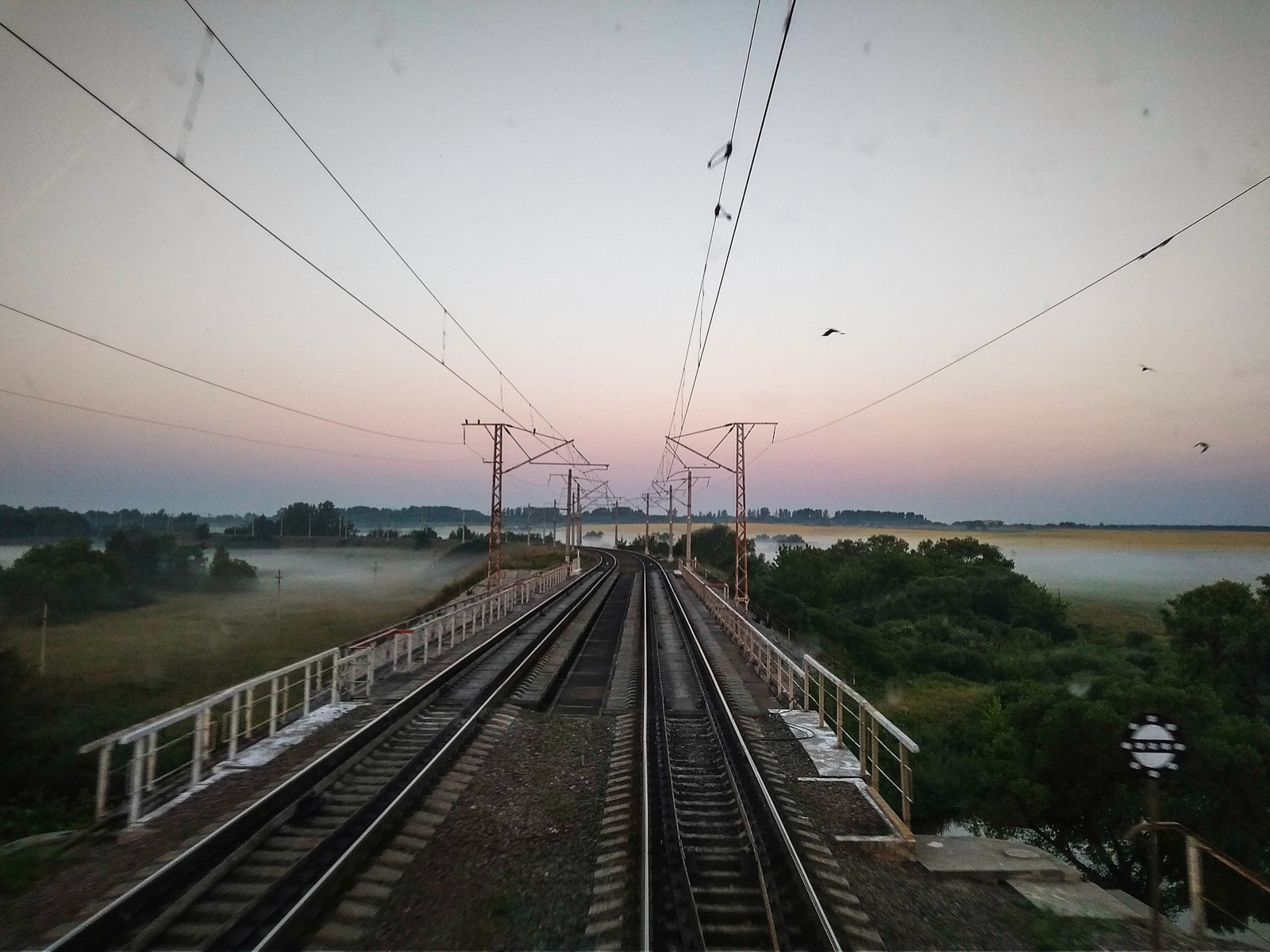 Sunrise moment. - My, Railway, Sunrise, Longpost