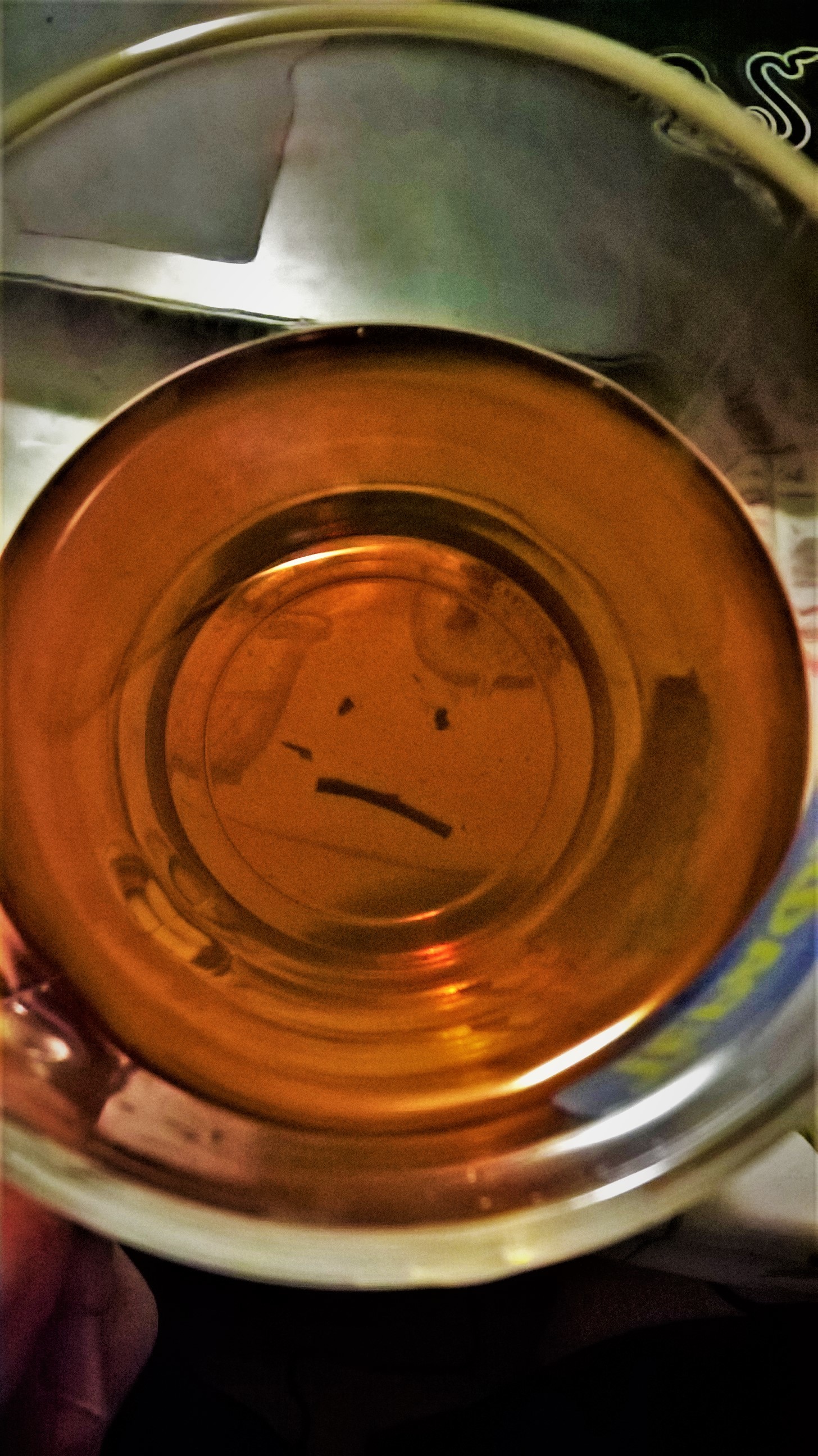 I made tea and... - My, Tea, Smile, Sadness, 