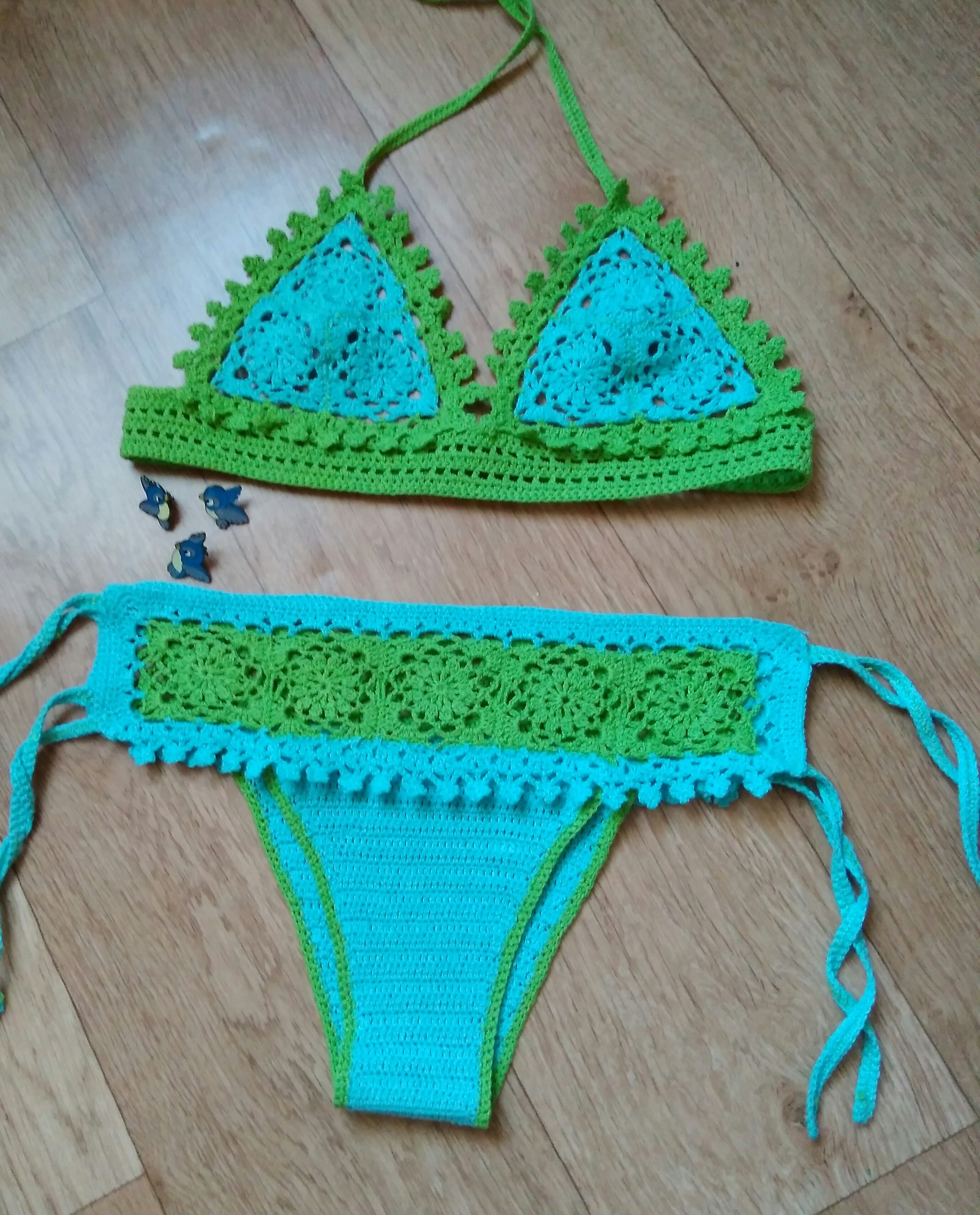 Swimsuit female crochet. - My, , Crochet, Needlework without process, Longpost