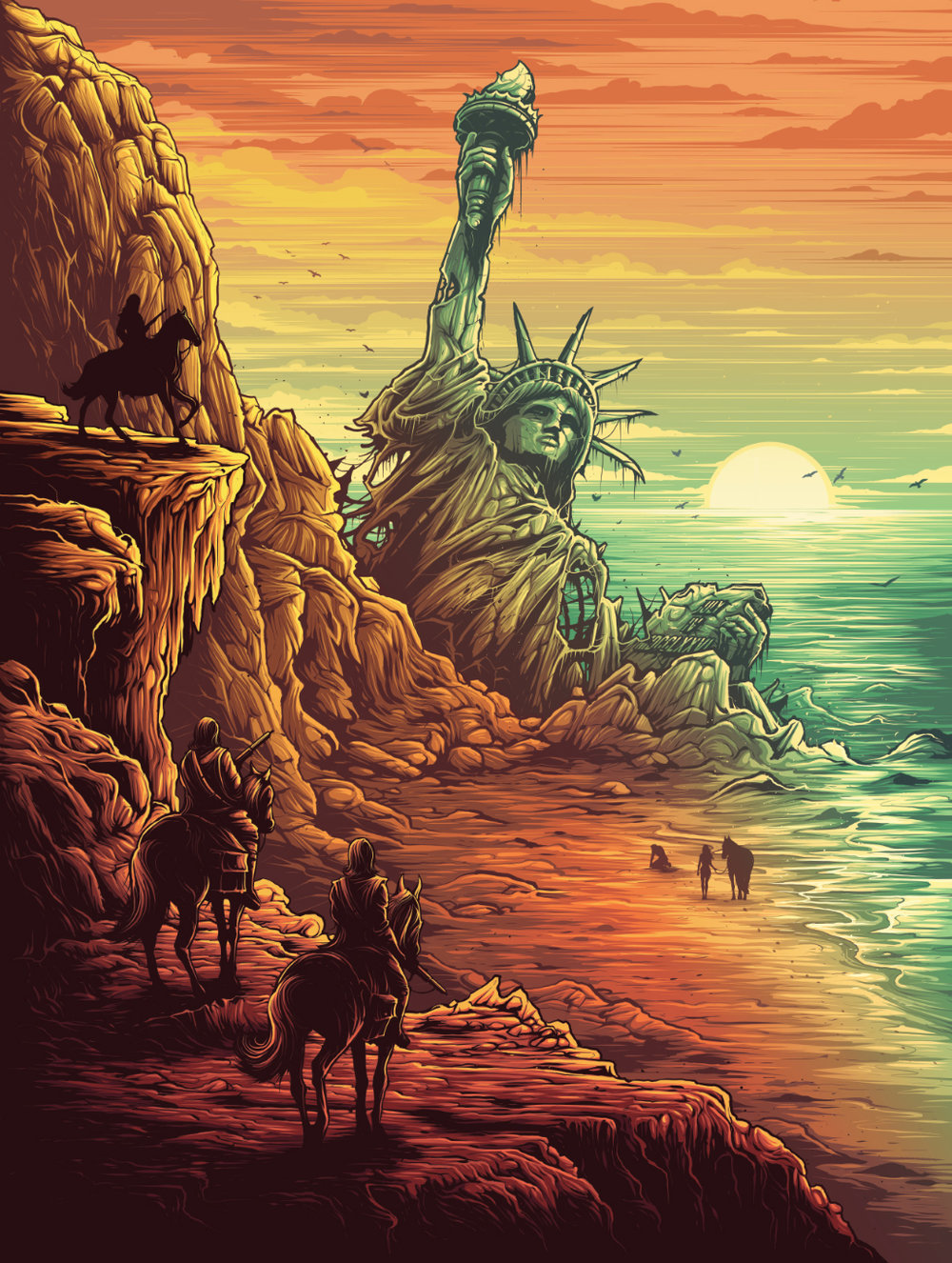 Gorgeous art by Dan Mumford - Art, Dark tower, Iron maiden, , , Keltuzad, , Longpost, Stephen King's dark tower, The Big Commotion in Little China