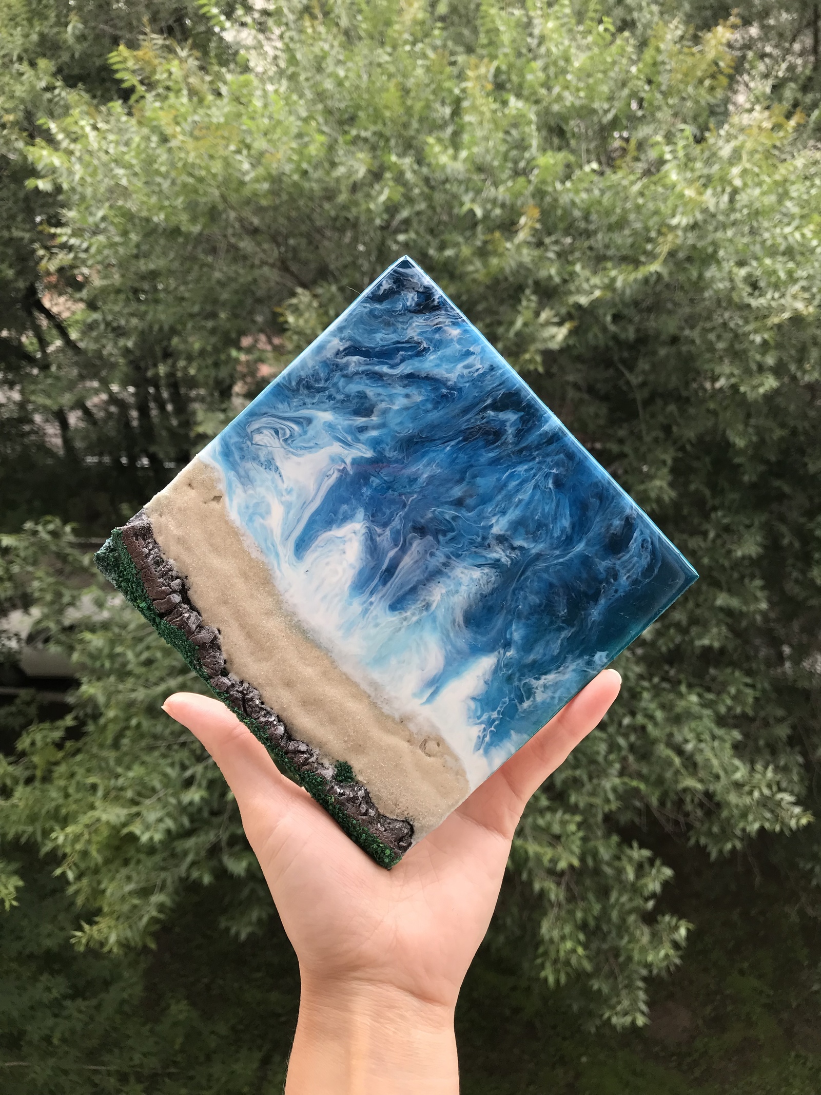 Some seas... ResinArt - My, Epoxy resin, Sea, Resin, Without description, Longpost