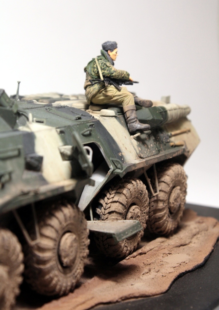 BTR-80. - My, Modeling, Btr-80, Hobby, Longpost