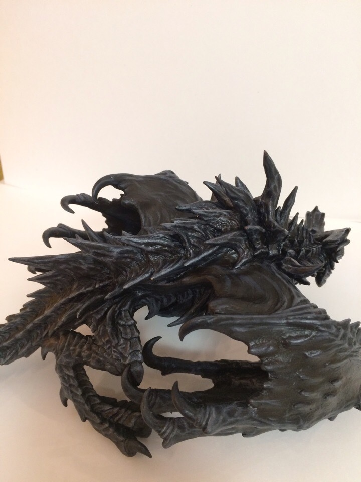 Alduin. - My, Alduin, Alduin, The Elder Scrolls V: Skyrim, The Dragon, , Skyrim, Polymer clay, Longpost