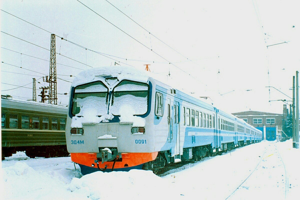 snow train - Railway, Train, Ed4m, Snow, The photo