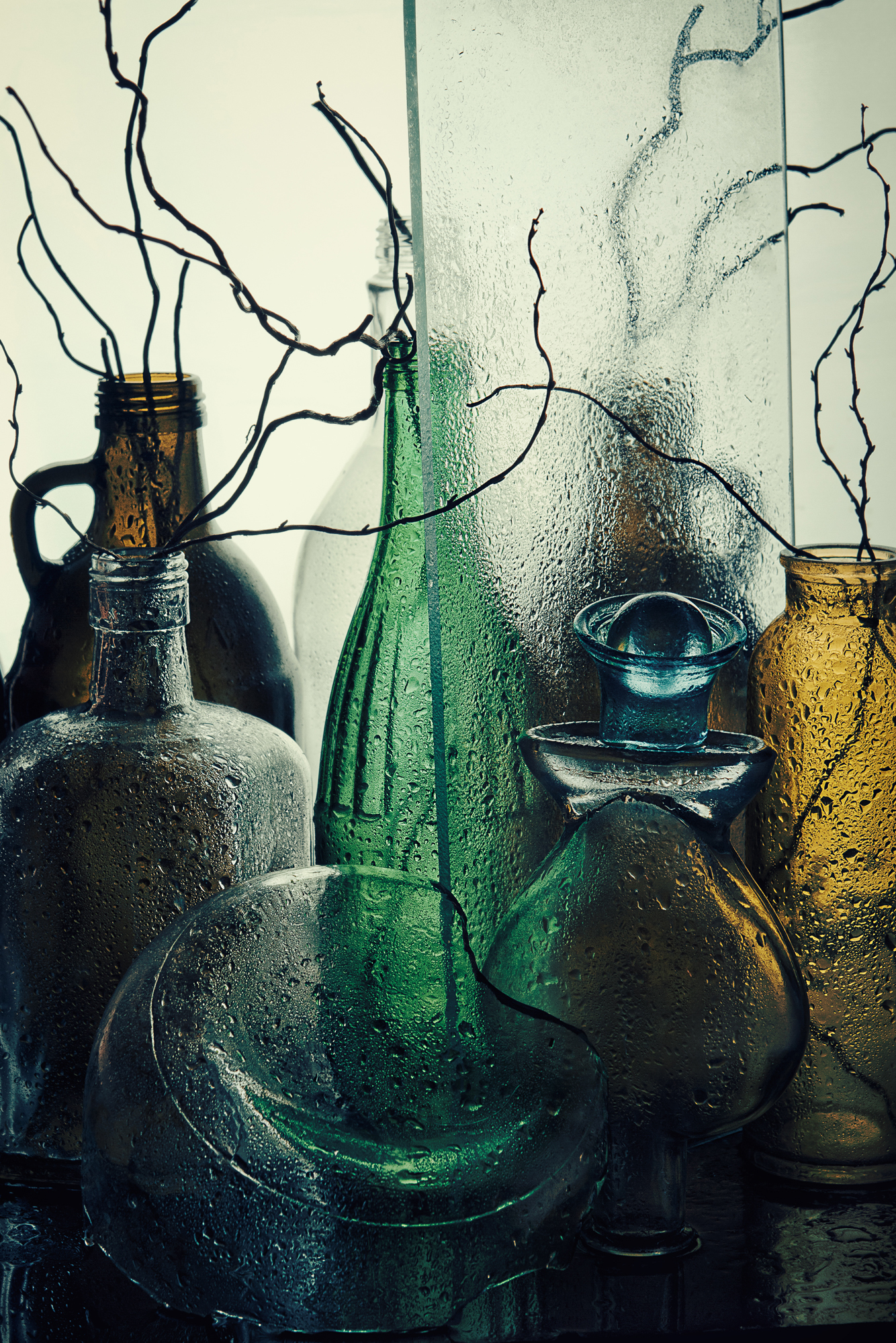 Madame - My, The photo, Still life, Drops, Water, Glass, Bottle, Longpost, Canon