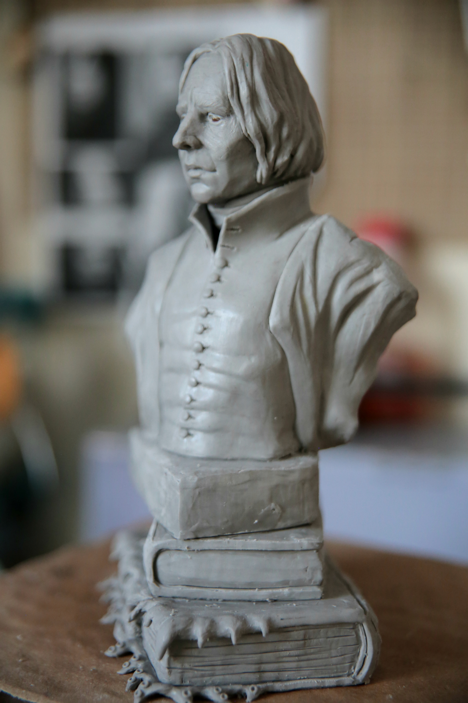 Severus Snape - My, Harry Potter, Severus Snape, Handmade, Sculpture, Polymer clay, Workshop, Handmade, Longpost