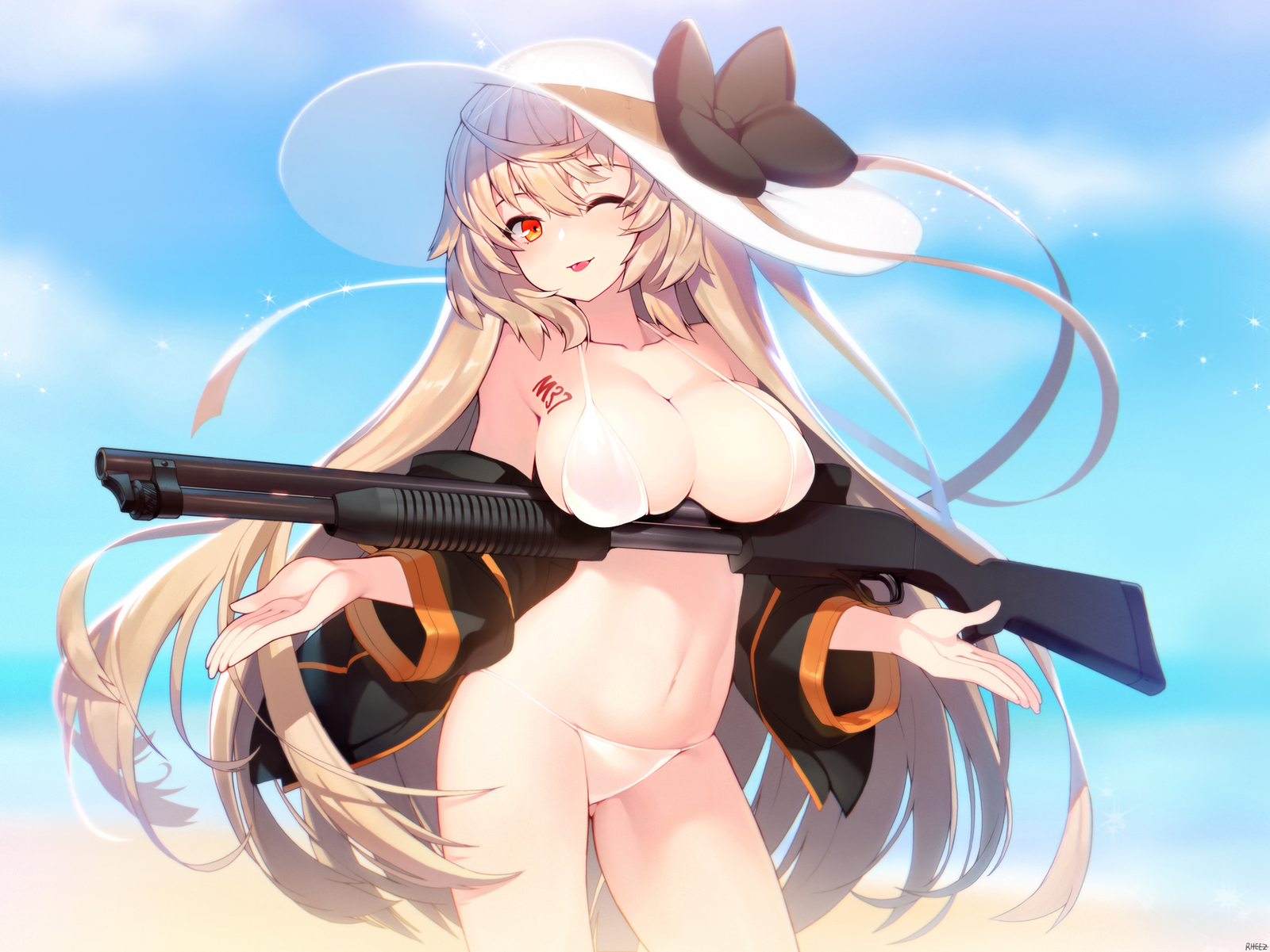 Ithaca M37 - Anime, Anime art, Girls frontline, Ithaca m37