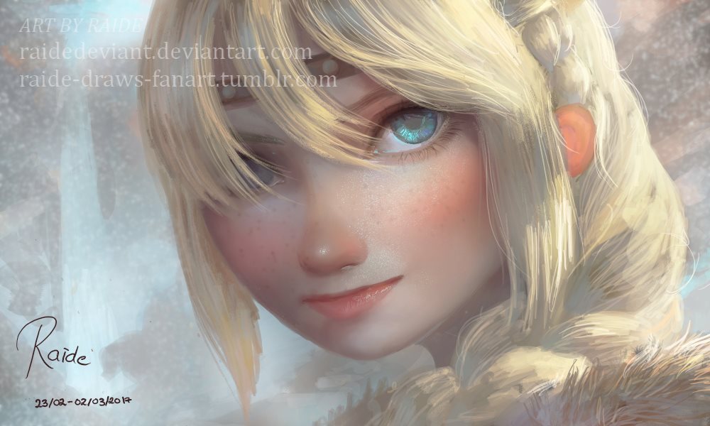 Astrid Hofferson - Art, How to train your dragon, Astrid, Raidesart