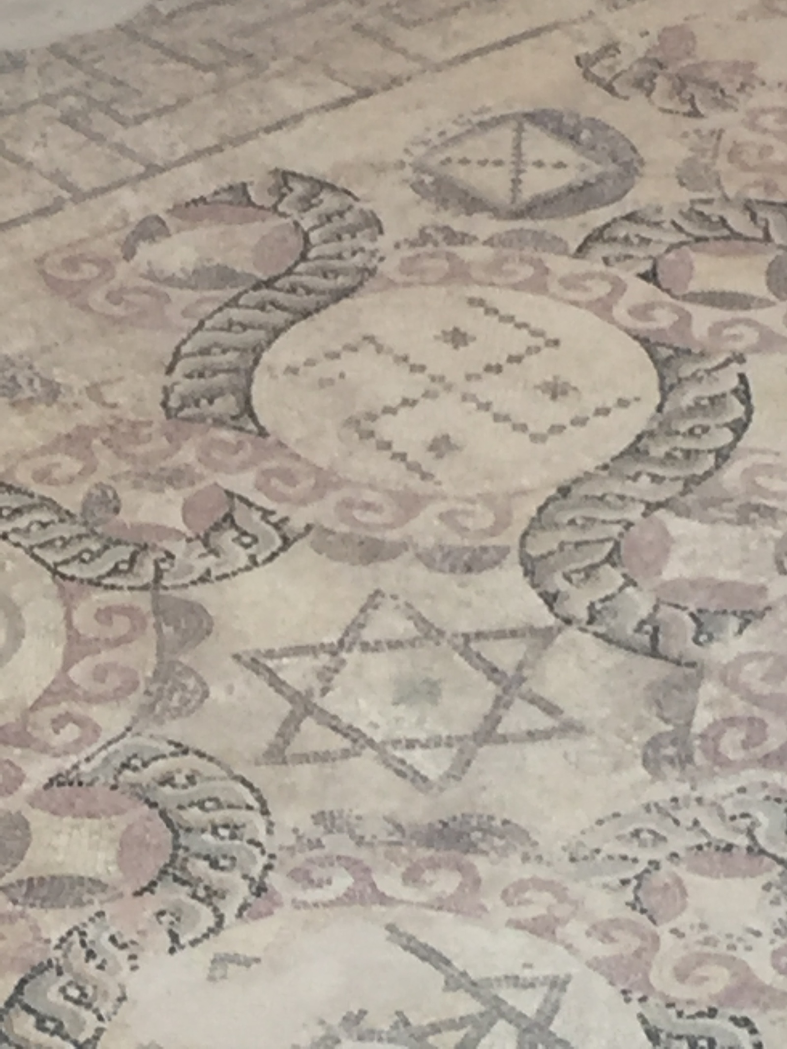 How much the meaning of symbols changes... - My, Star of David, Swastika, Mosaic, Archeology, Ruin, Cyprus, Longpost