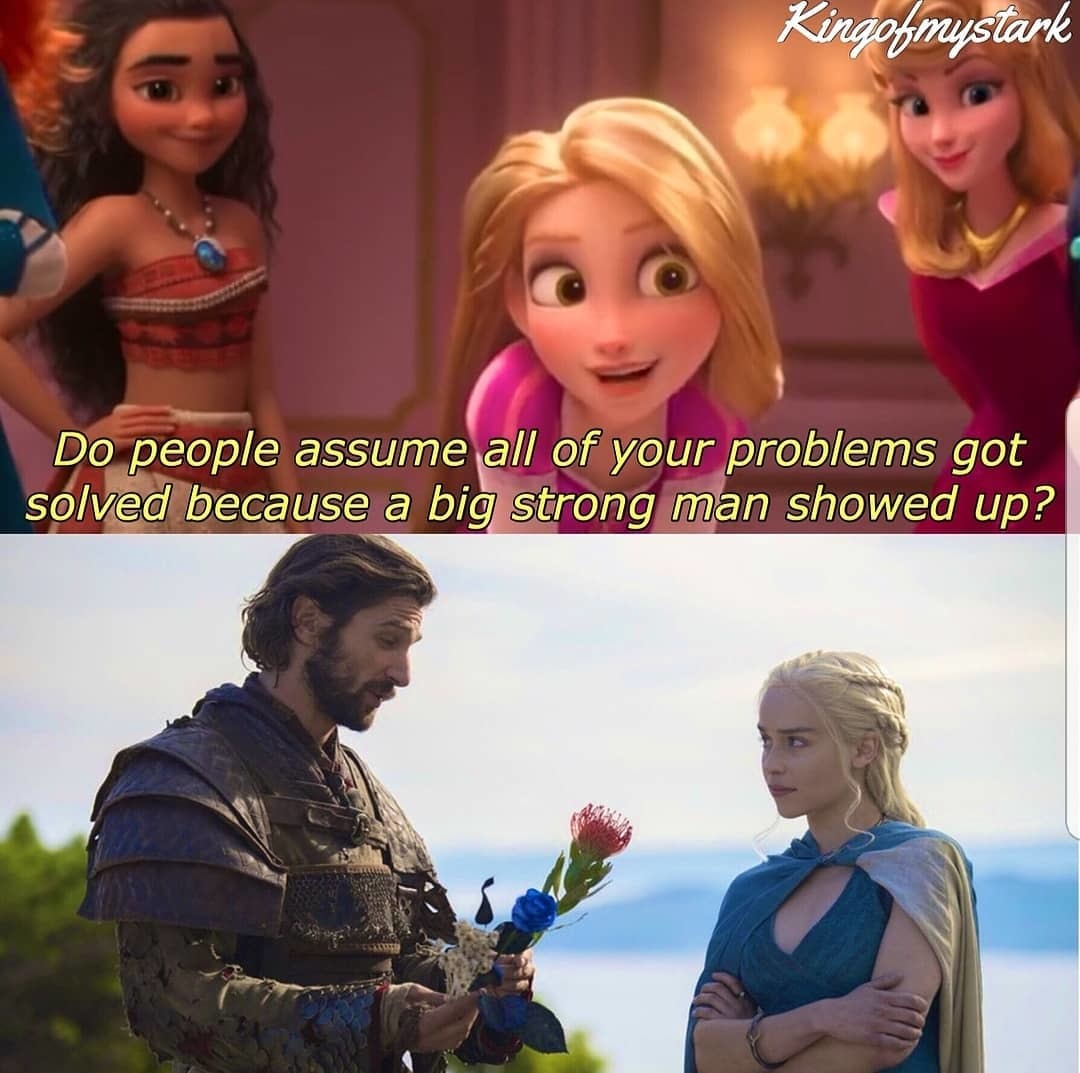 Fits on all counts - Ralph vs the Internet, Game of Thrones, Daenerys Targaryen, Rapunzel, Cinderella, Snow White, Aurora, Elsa, Longpost