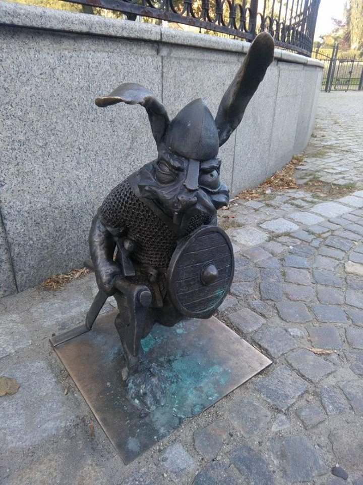 Berserk hare. - Hare, Humor, Викинги, Sculpture, Longpost, Poland