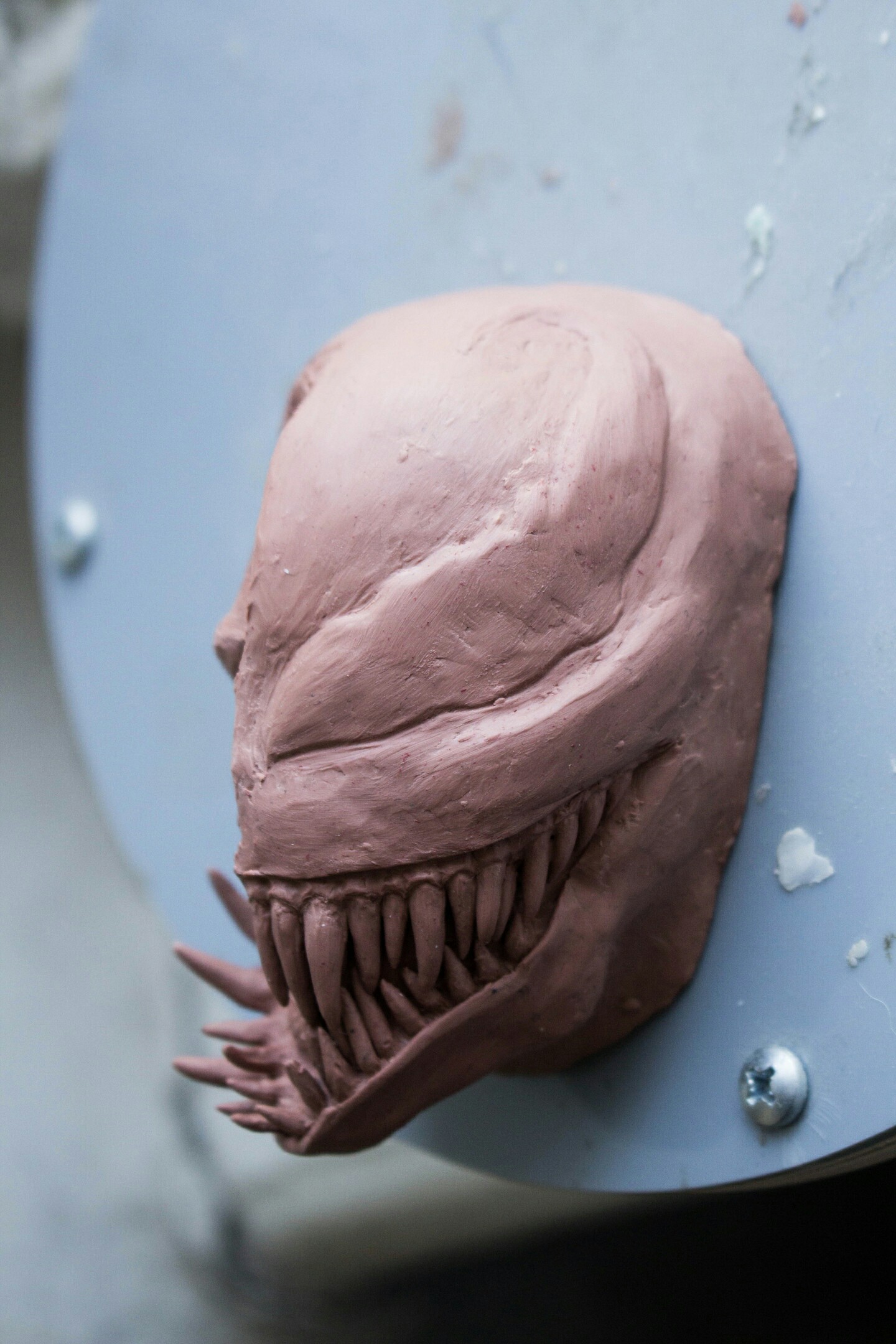 Venomo processes - My, My, Needlework without process, Plasticine, Venom, Tom Hardy, Longpost