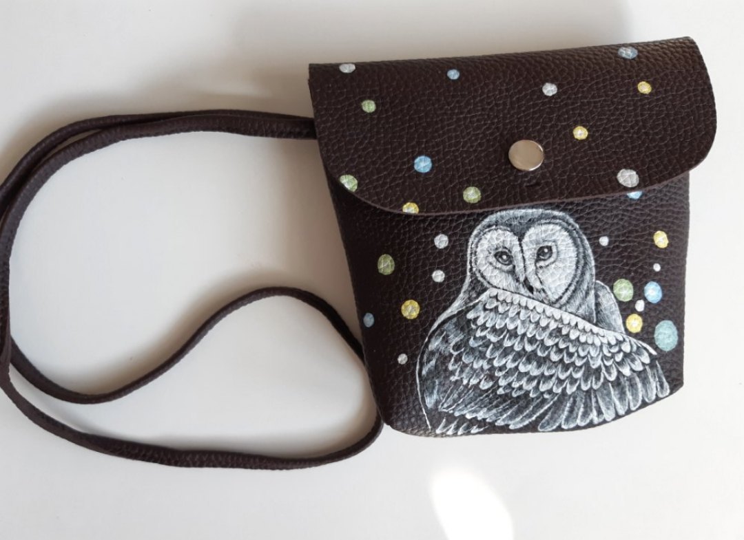 Handbags with the author's hand-painted from St. Petersburg. - My, Owl, , Сумка, Copyright, Painting, Saint Petersburg, Longpost