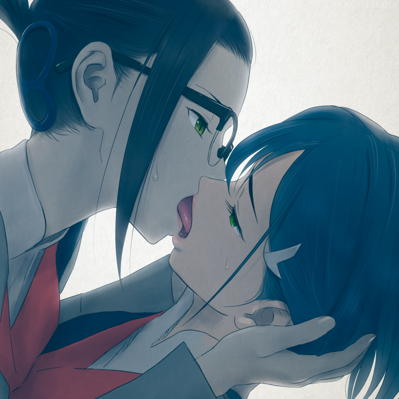 Yuri - Ichigo, Ikuno, Darling in the Franxx, Anime art, Ichigo (Darling in the Franxx)