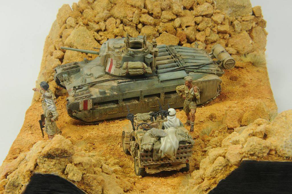 desert rats - Modeling, Stand modeling, The Second World War, Longpost