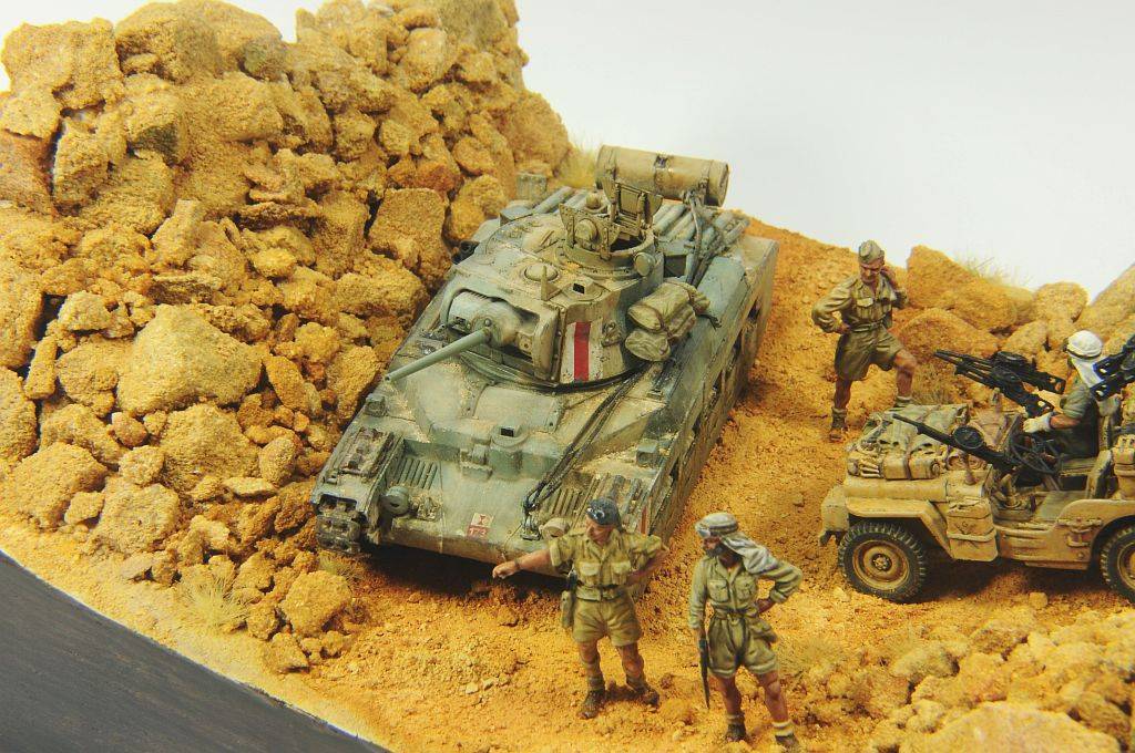 desert rats - Modeling, Stand modeling, The Second World War, Longpost