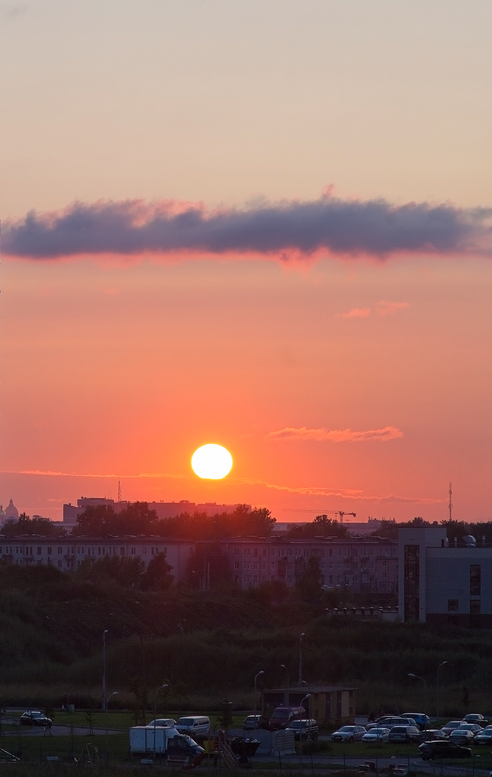 Сегодняшний закат в Петербурге. - Моё, Фотография, Закат, Санкт-Петербург