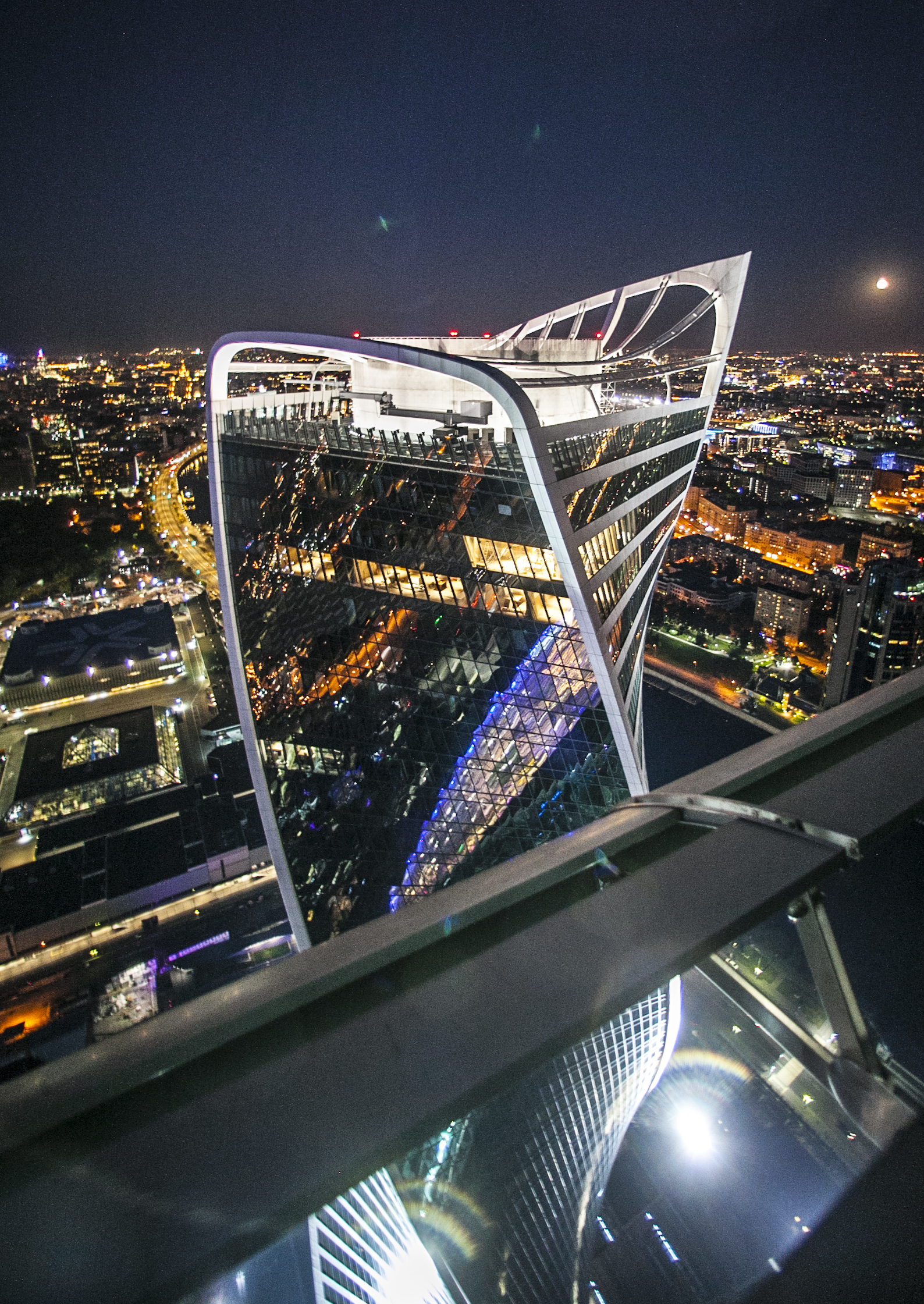 Moscow from the Empire tower before and after sunset - My, Moscow, The photo, Longpost