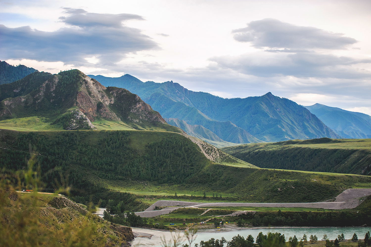 Altai, the confluence of the Chuya with the Katun - My, Altai, Mountain Altai, wildlife, beauty of nature, Longpost, Altai Republic