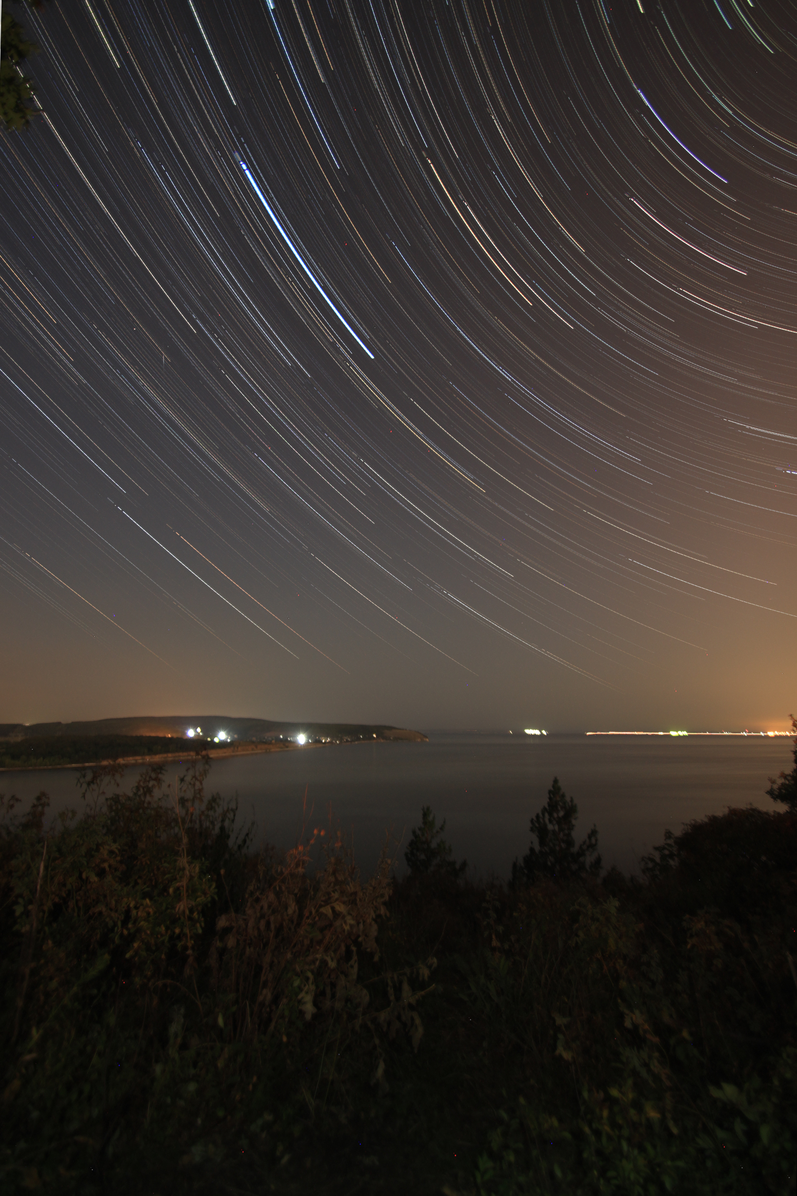 Starry sky - My, Landscape, Startrails, Starry sky, The photo, Volga river, Tolyatti, River, Reserve, Reserves and sanctuaries