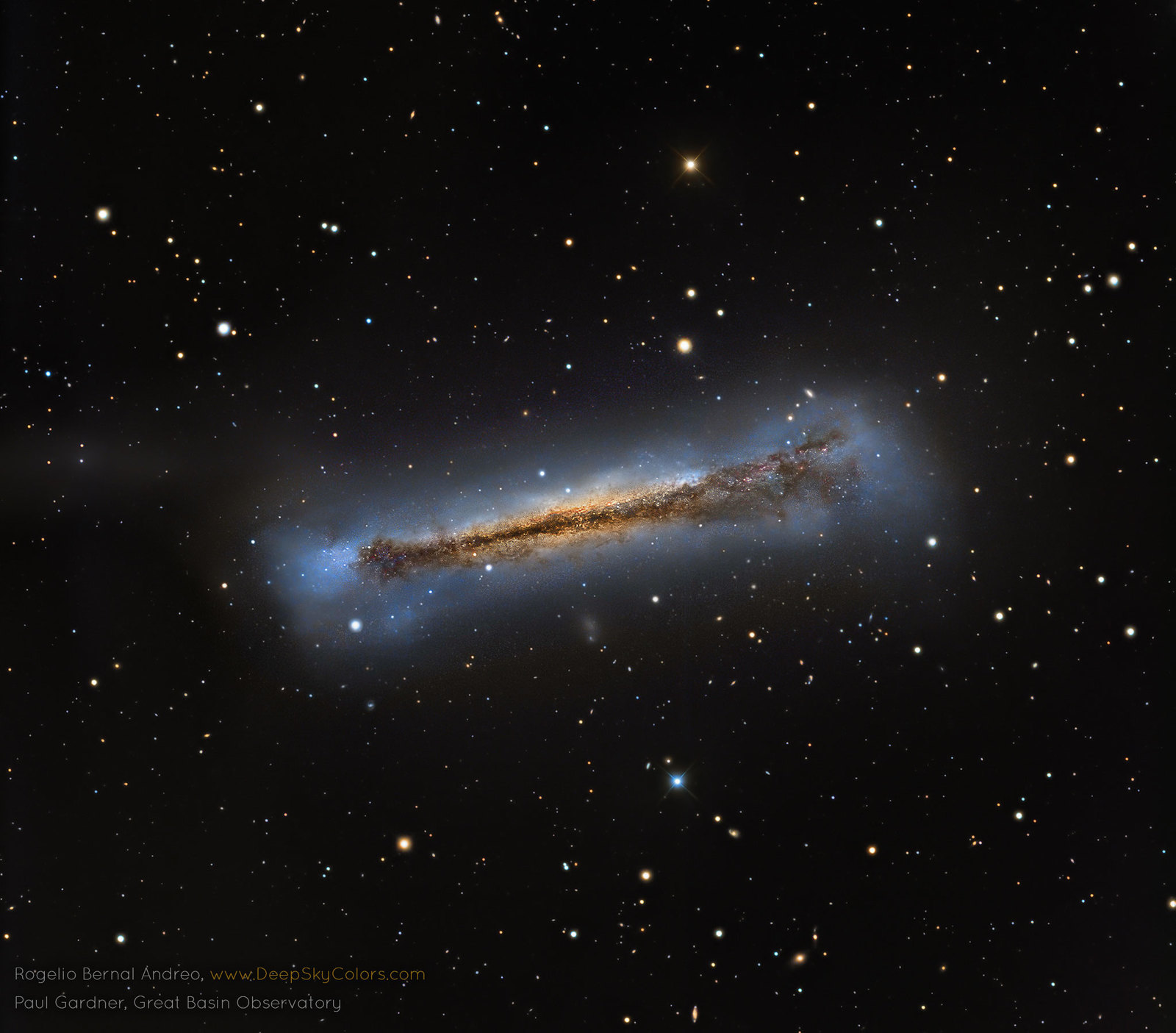 Великолепный снимок галактики NGC 3628. - Галактика, Ngc 3628, Фотография, Космос, Астрономия, Вселенная, Мессье