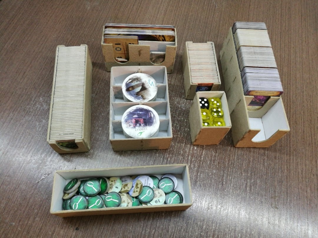 How I made an organizer for Ancient Horror - My, Horror, Board games, With your own hands, Howard Phillips Lovecraft, Longpost