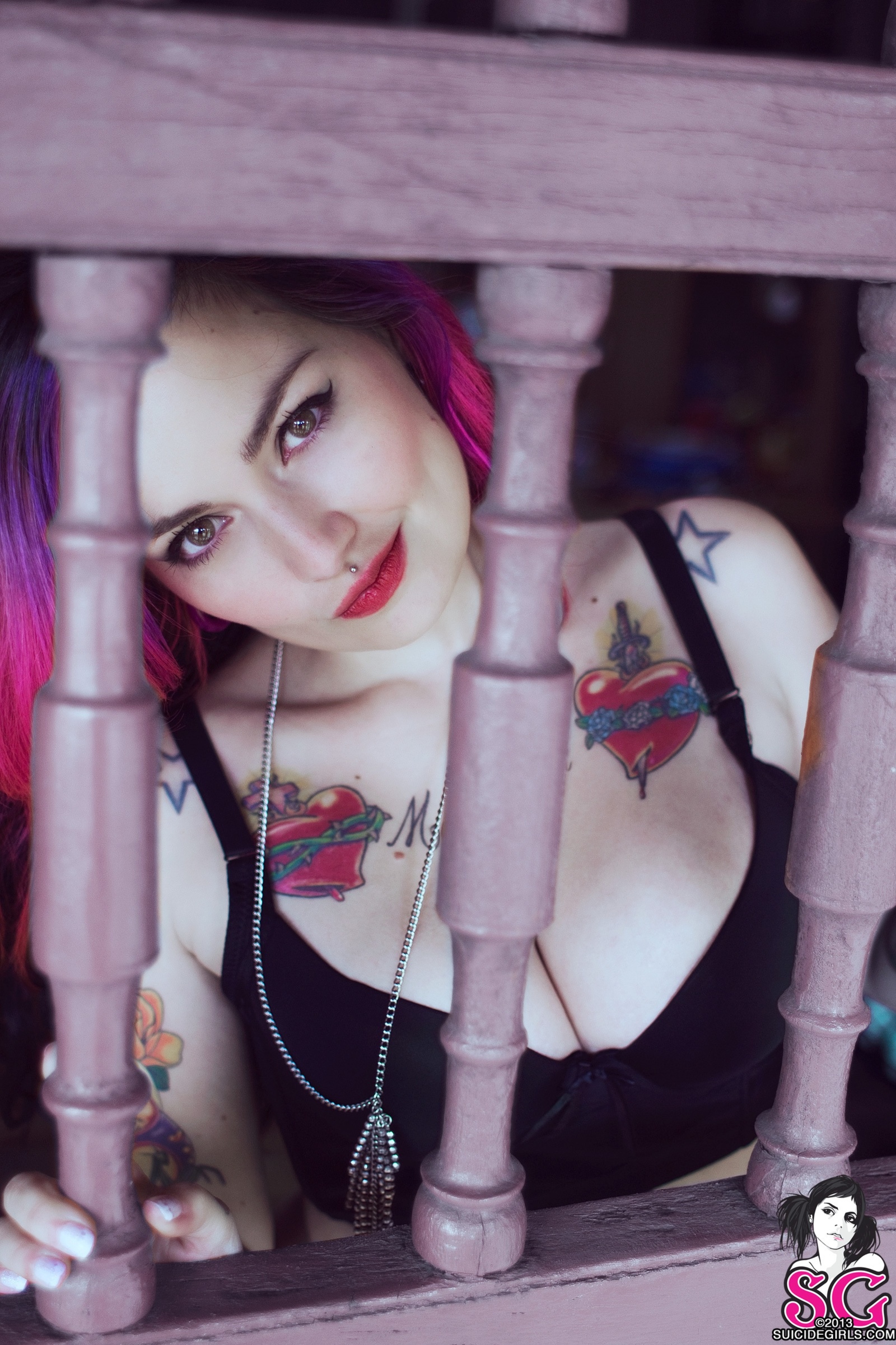 Fernanda - NSFW, Fernanda, Suicide Girls, Красивая девушка, Сиськи, Длиннопост