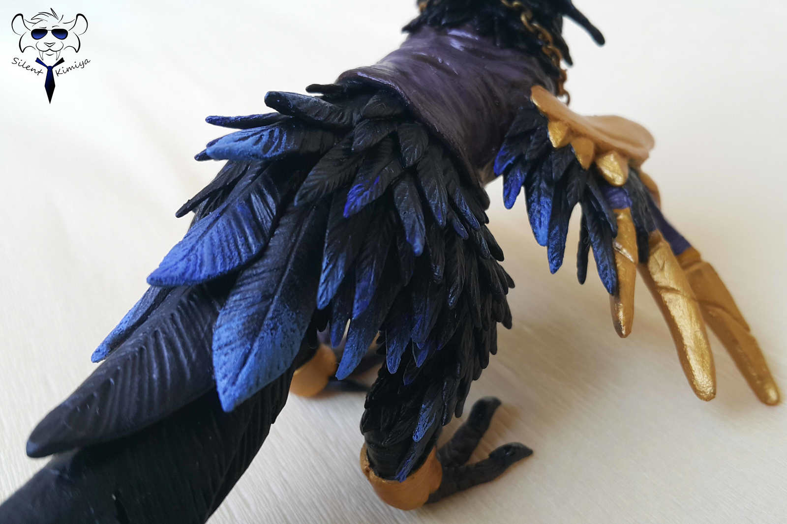 Anzu, Lord of the Ravens (World of Warcraft) - My, World of warcraft, Warcraft, Needlework with process, Handmade, Figurine, Needlework, Polymer clay, Handmade, Longpost, Figurines