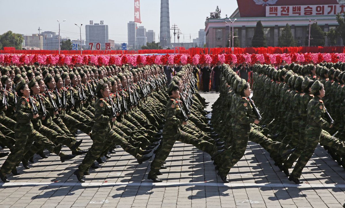 Парад в честь 70-летия КНДР - Северная Корея, 70 лет, Военный парад, Парад, Армия, Видео, Длиннопост