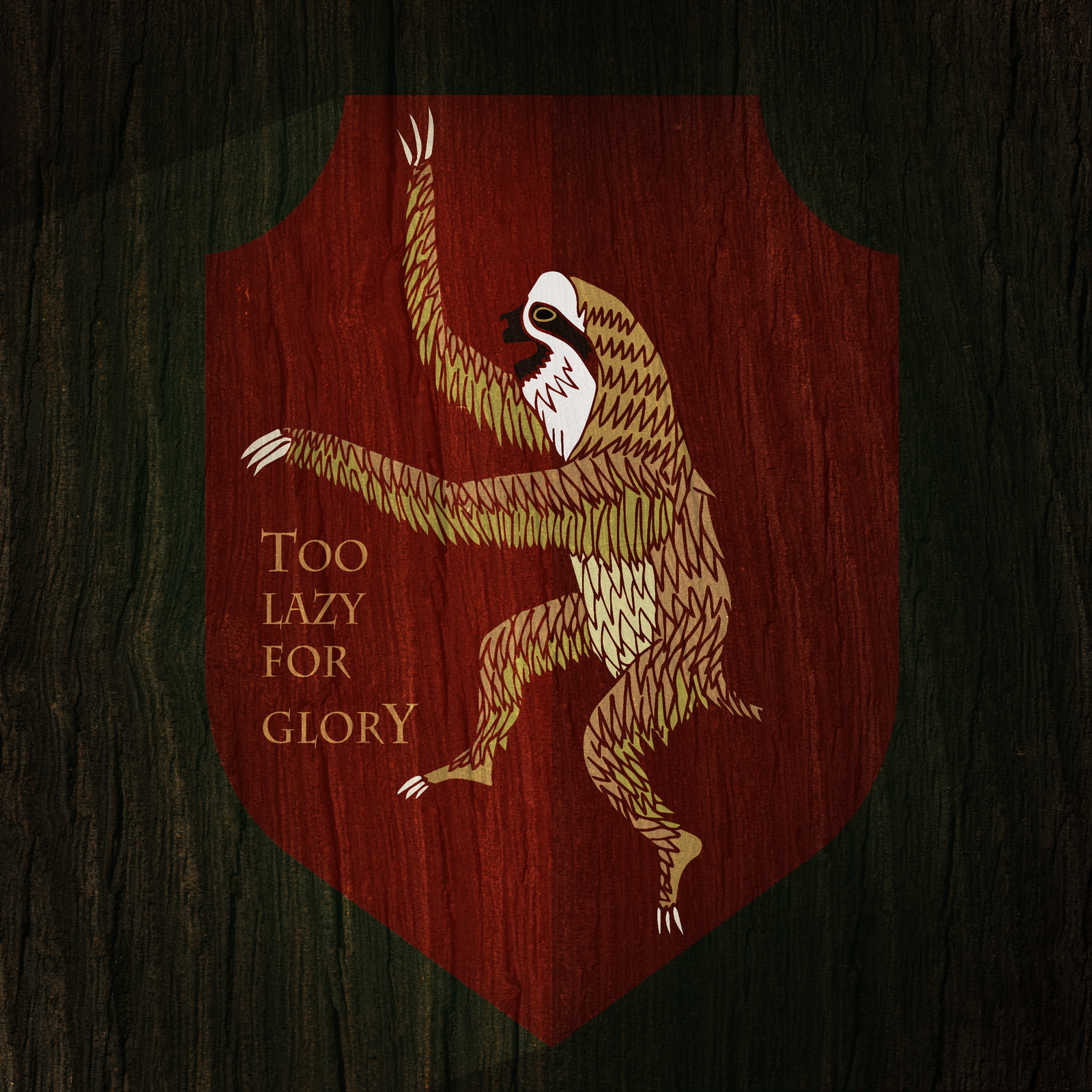 heraldic sloth - My, Sloth, Coat of arms, Heraldry, Art, Humor, League, League of Leni