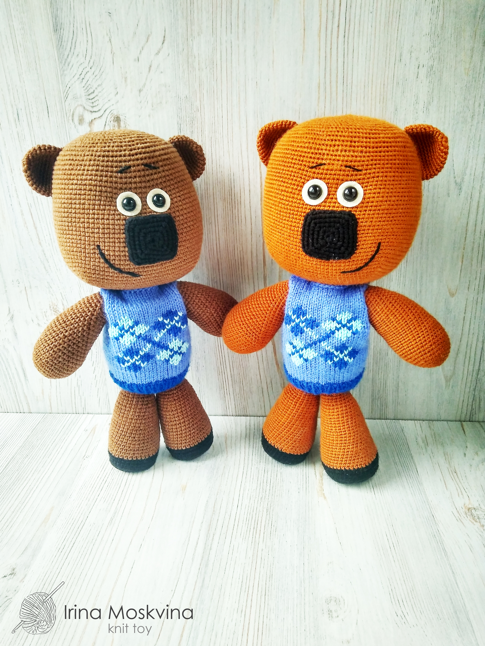 There are never too many MiMiMishek! - My, Handmade, Needlework without process, , Cartoon characters, Crochet, Bears, Longpost, Mi-Mi-Bears (animated series)