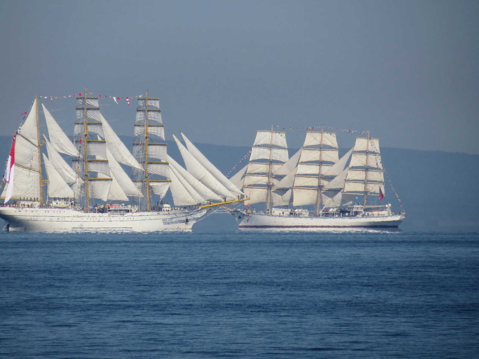 sail parade - My, Sailboat, Надежда, Pallas, Vladivostok, Longpost