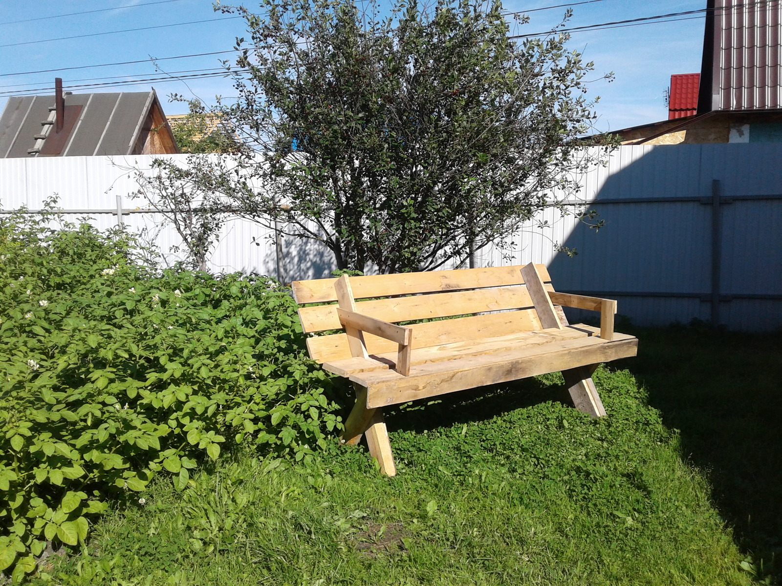 Bench - My, With your own hands, Bench, Wood products, Longpost