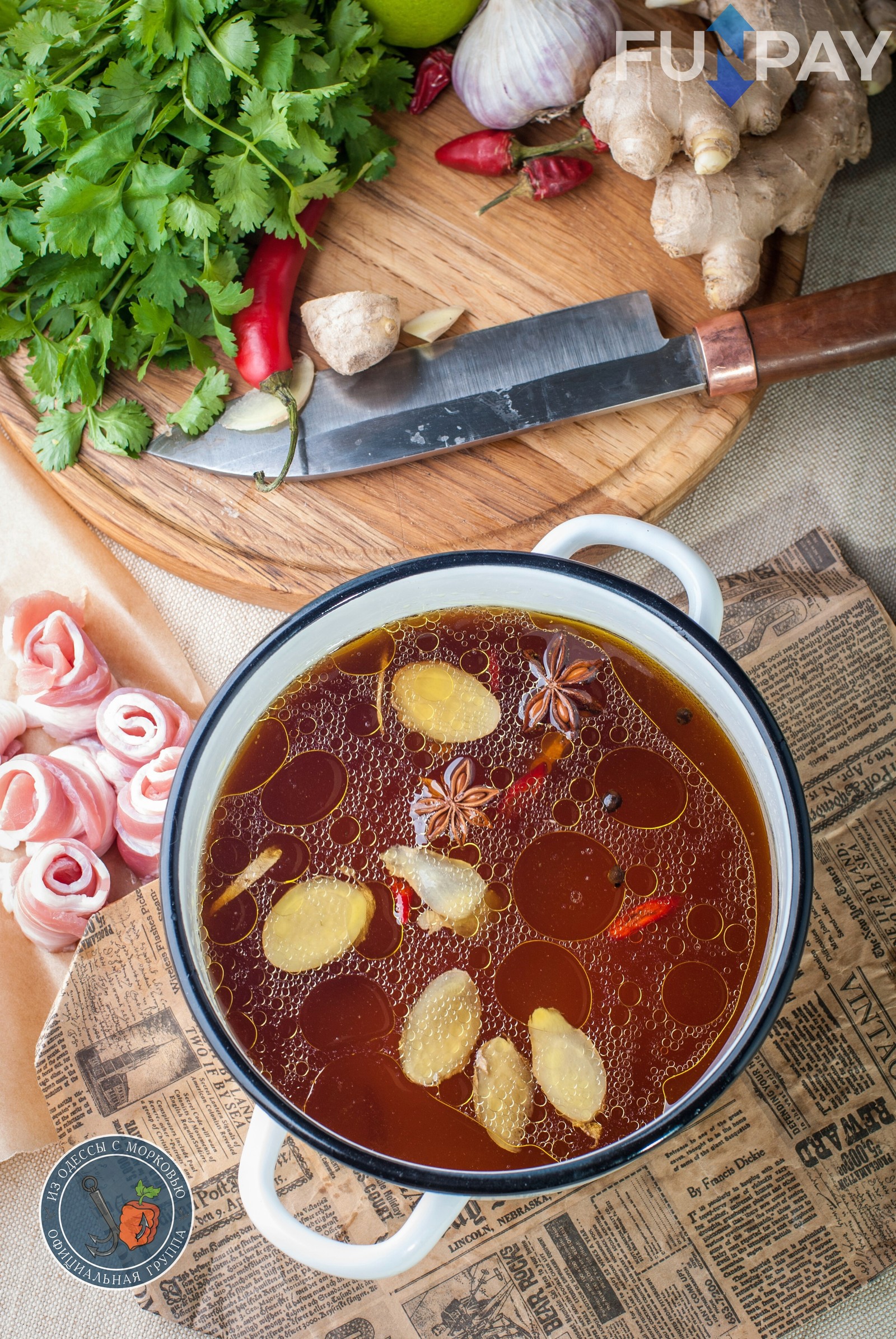 Game soup with ginseng. - My, Literary Cuisine, From Odessa with carrots, Cooking, Recipe, Food, The photo, Wow, Longpost