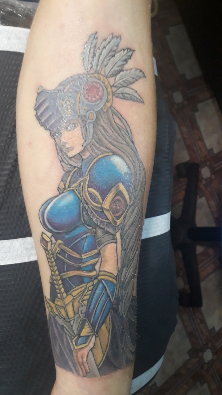 Valkyrie Profile Tattoo - My, Tattoo, , , Square enix