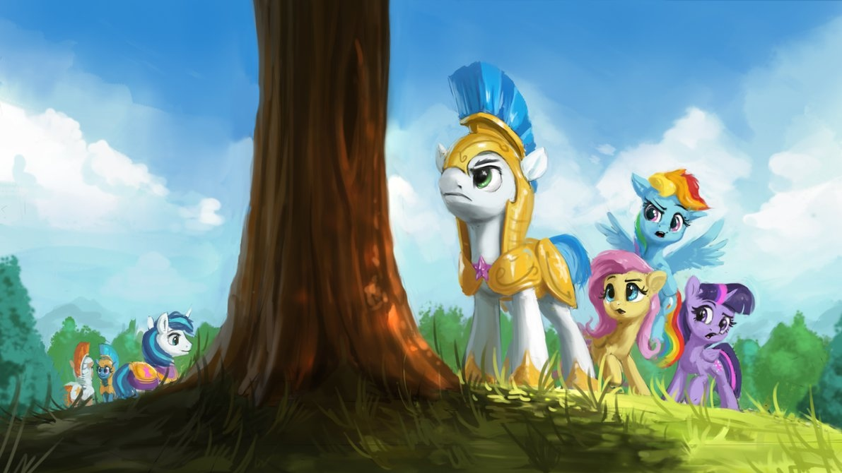 It. - My little pony, Rainbow dash, Fluttershy, Twilight sparkle, Shining armor, Royal guard, Assasinmonkey